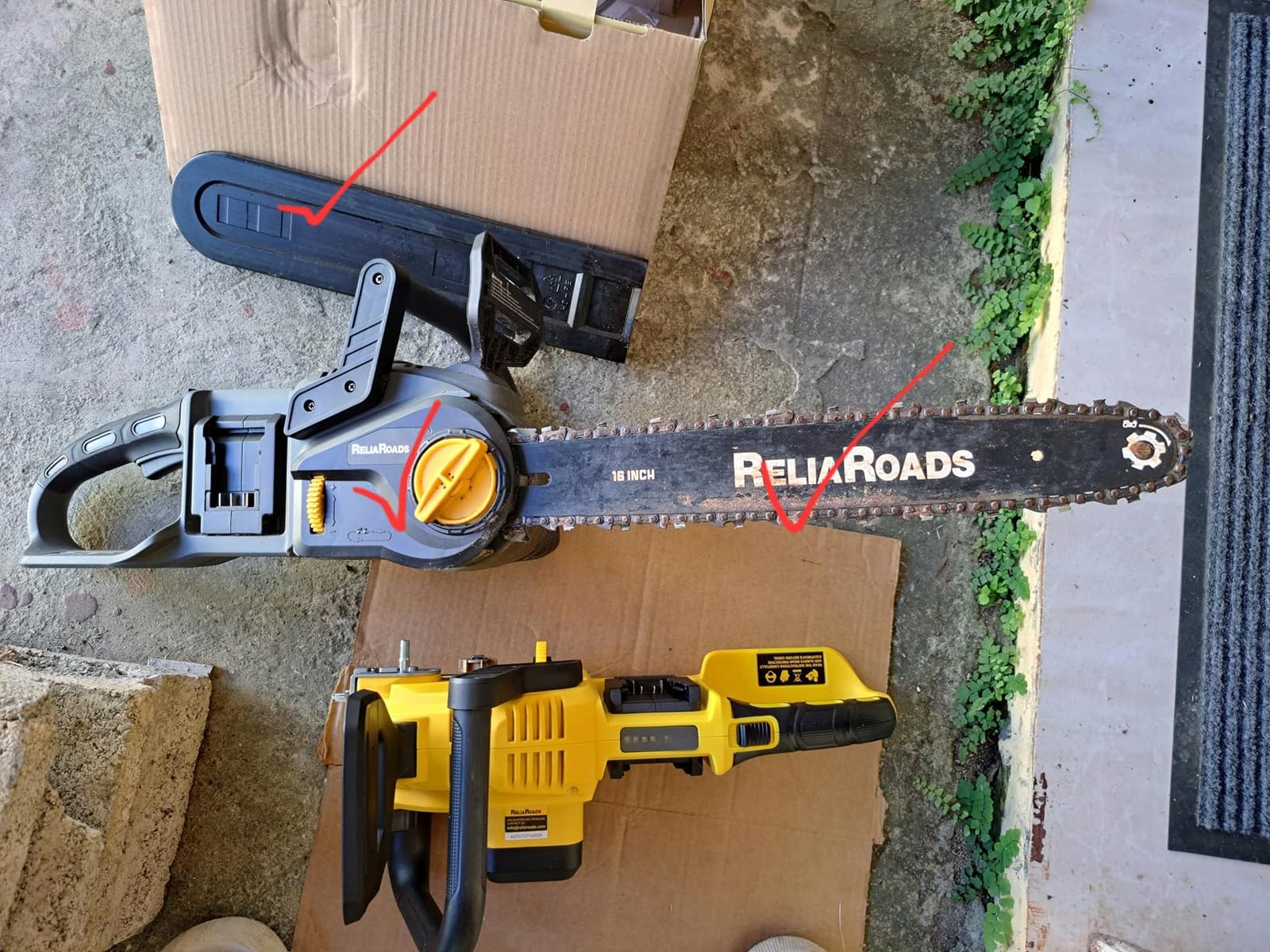 ReliaRoads 16-Inch 40V Brushless Cordless Chainsaw for DeWalt 20V MAX customer photo 2