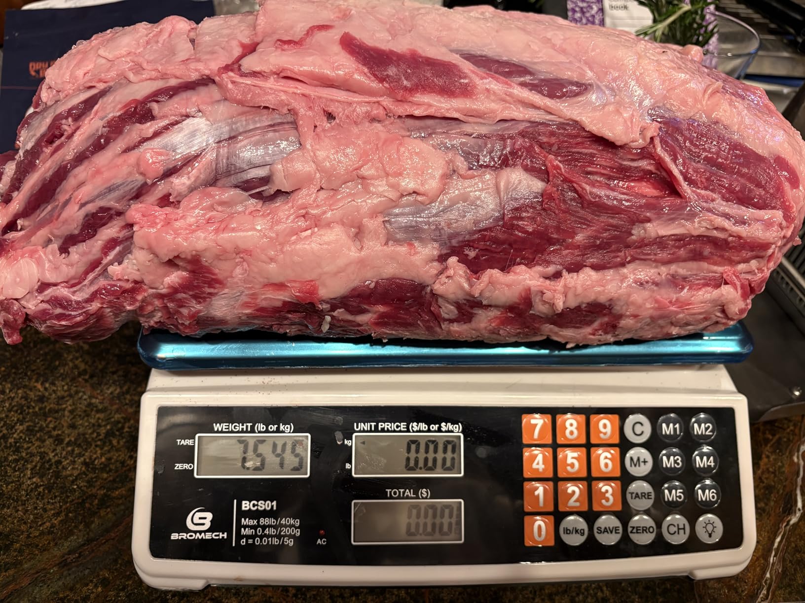 Price Computing Scale 88lb/40kg Commercial Food Scale for Produce Meat Weighing, LCD Display and Green Bright Backlight for Farmers Markets, Meat Shop, Deli, (Not for Trade) customer photo 1