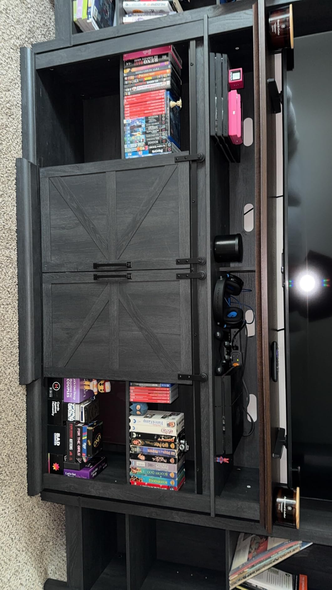 IFGET Farmhouse 80/75 inch TV Stand, 37.4