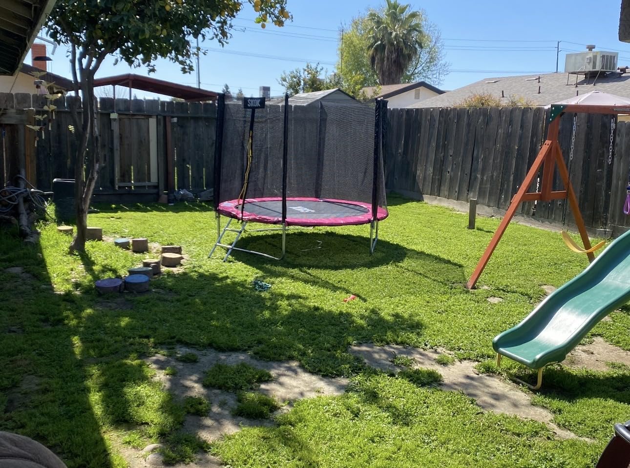 SKOK Trampoline for Kids,400LBS Outdoor Trampoline with Net-ASTM Approved Trampoline for Children and Adults customer photo 1