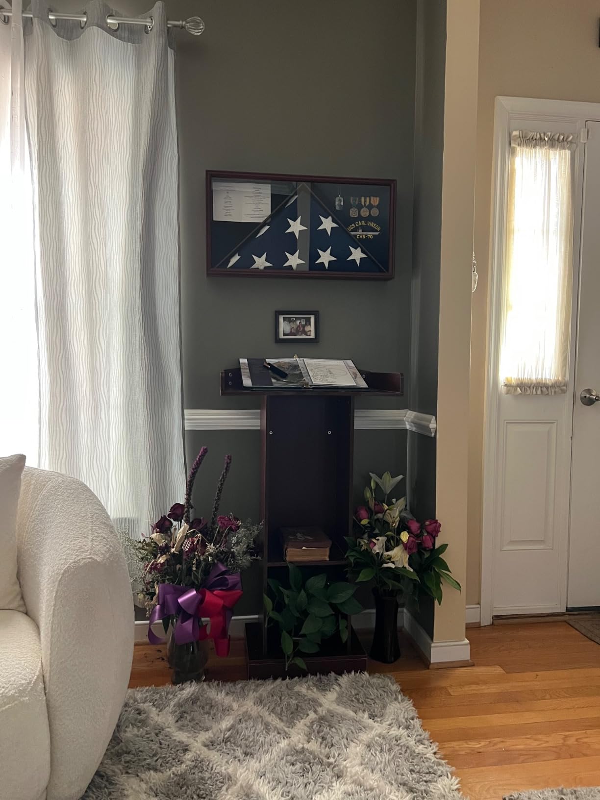 Podium Stand for Lectern Presentation Church Classroom, Black Pulpit with Wooden Heavy Base, Podium for Lecture, Wedding Speech customer photo 1
