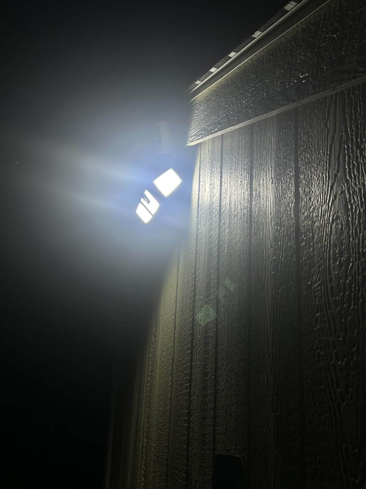 INCX Solar Lights Outdoor, 3000LM Motion Sensor Outdoor Lights, 2PCS, Black customer photo 1