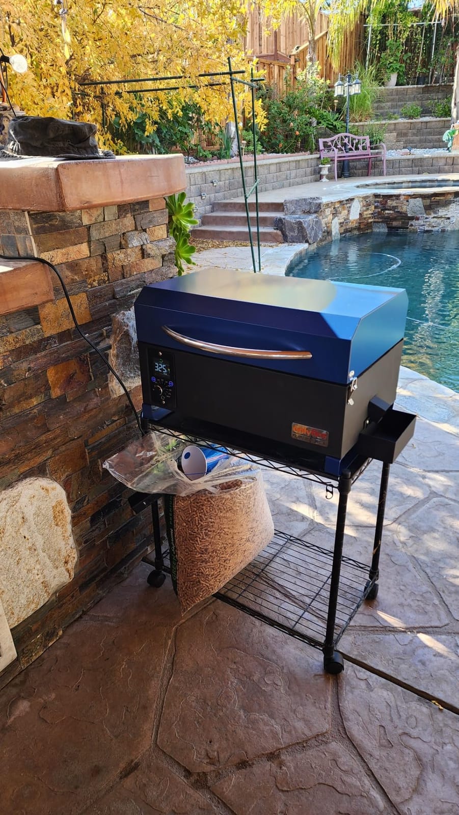 ONLYFIRE GRILLS BBQ Wood Pellet Grill Smoker with Meat Probe, Black GS314 customer photo 1