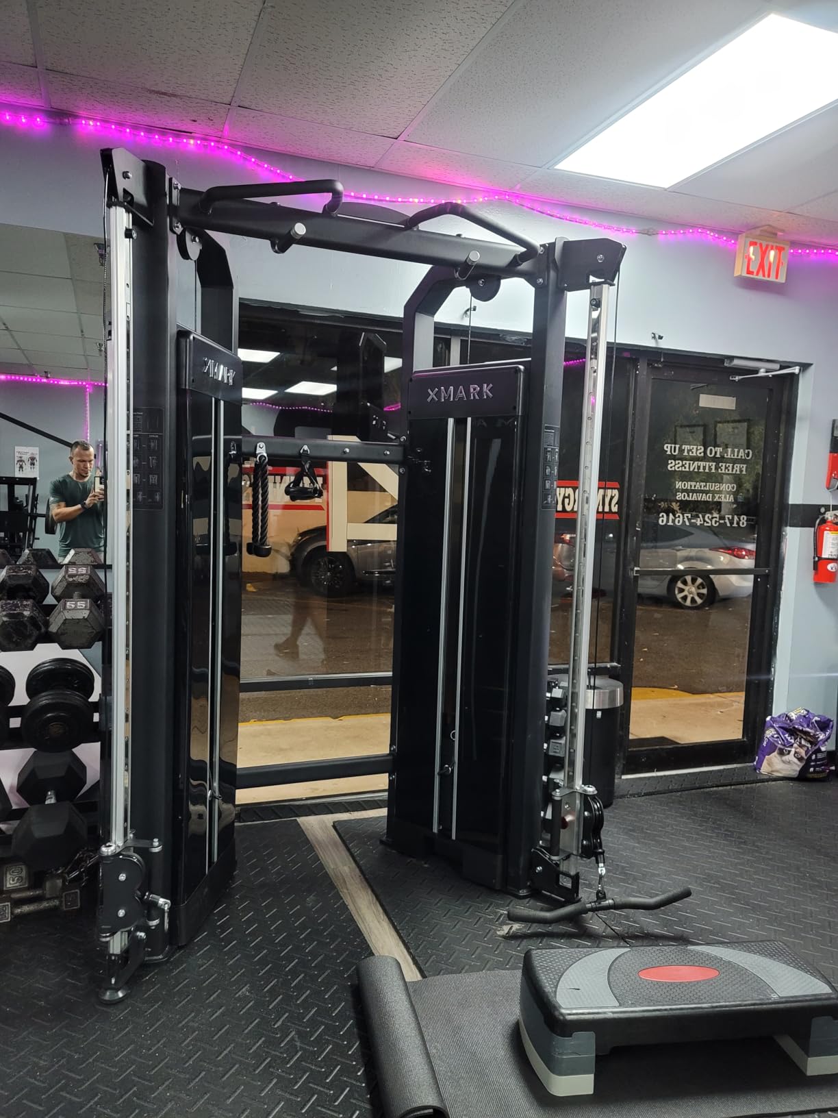 XMark Functional Trainer Cable Machine, Dual Weight Stack Cable Pulley Machine for Strength Training, Commercial and Home Gyms, and Rehab Facilities customer photo 2