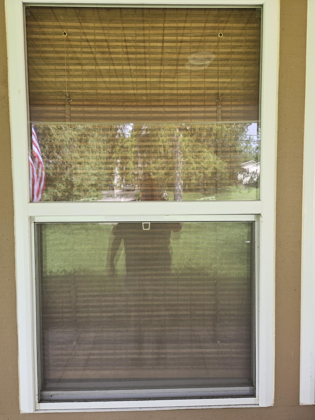 CHICOLOGY Cordless Bamboo Roman Shade, Light Filtering, Squirrel 27