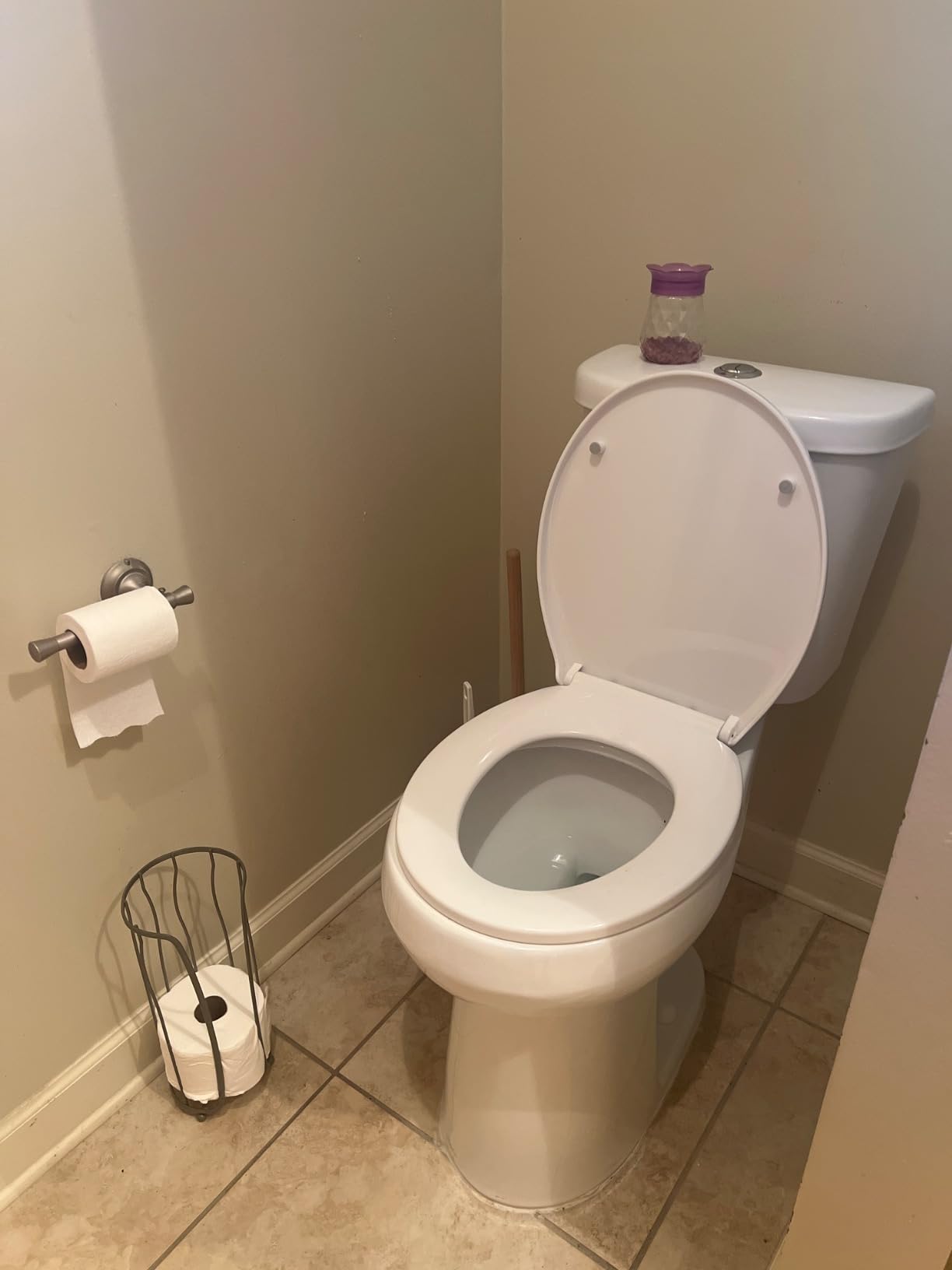 19 Inch ADA Elongated Tall Toilet for Seniors 1.1/1.6 GPF White customer photo 1