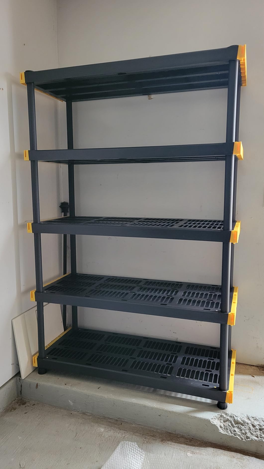 CX 5-Tier Heavy Duty Plastic Storage Shelves for Garage Organization customer photo 2