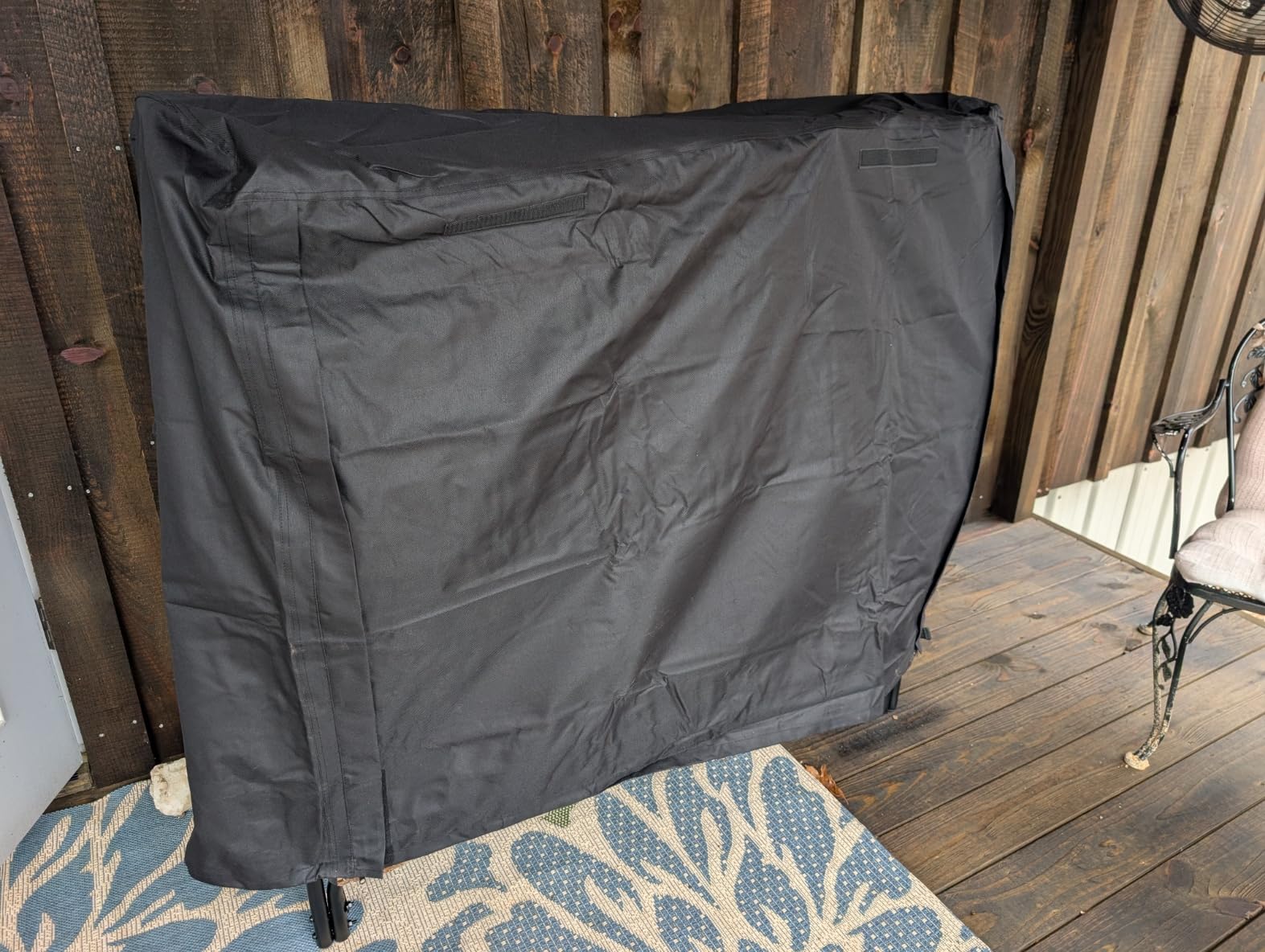 Gtongoko 8FT Firewood Rack Outdoor with Cover, Large Wood Storage Rack customer photo 1
