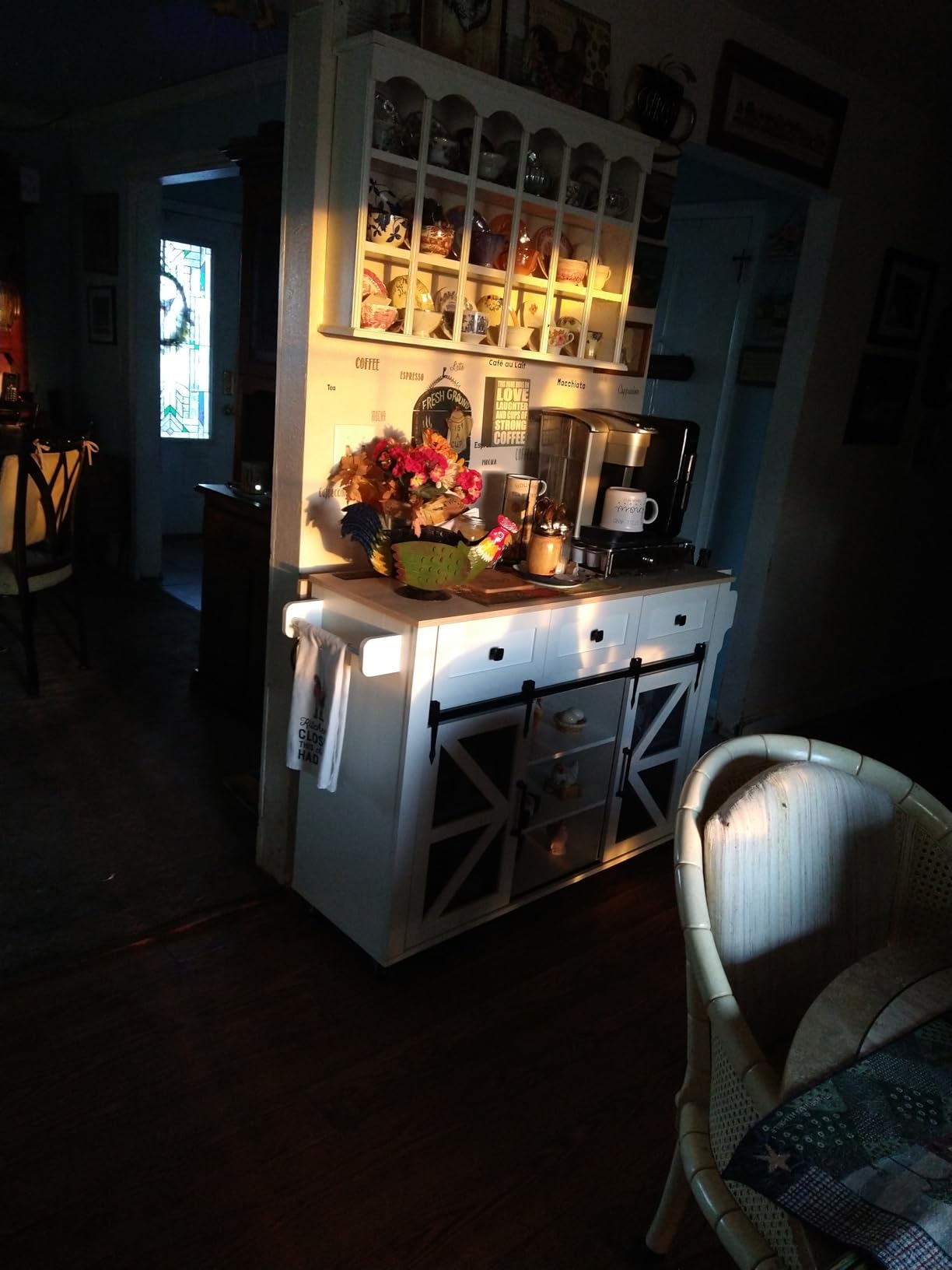 RALGEND Kitchen Island with Storage, 55