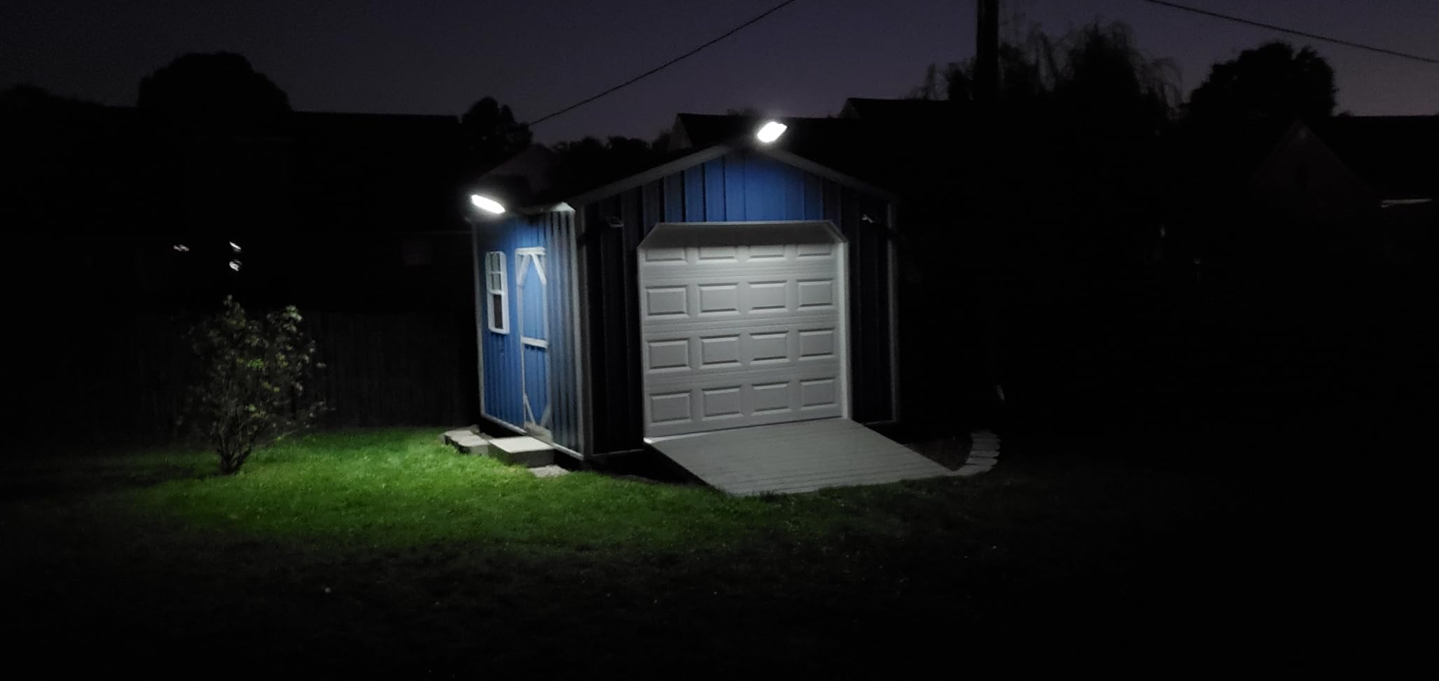 Deepn Solar Lights Outdoor, IP66 Waterproof Street Lights Outdoor, TW001 | 6500K Dusk to Dawn Solar Security Flood Lights Motion Sensor with Remote Control for Yard, Entryway Garage, Porch 2 Pack customer photo 2