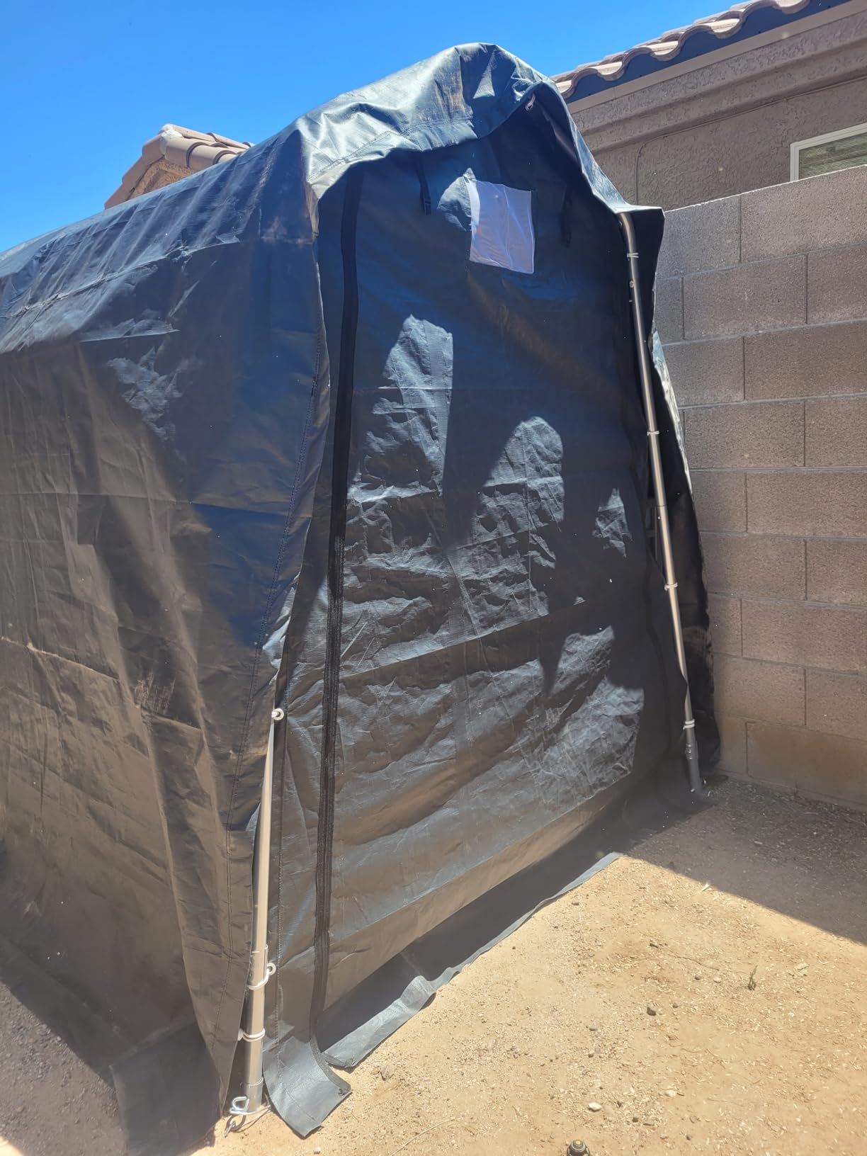 GARTOO 6 x 3ft Outdoor Cycle Storage Shelter customer photo 1