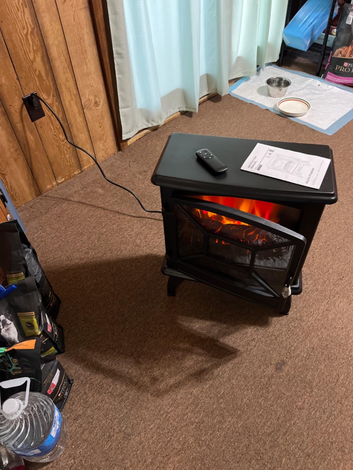 Silonn Electric Fireplace Heater, Quick Heating Portable Fireplace with App & Remote, 24