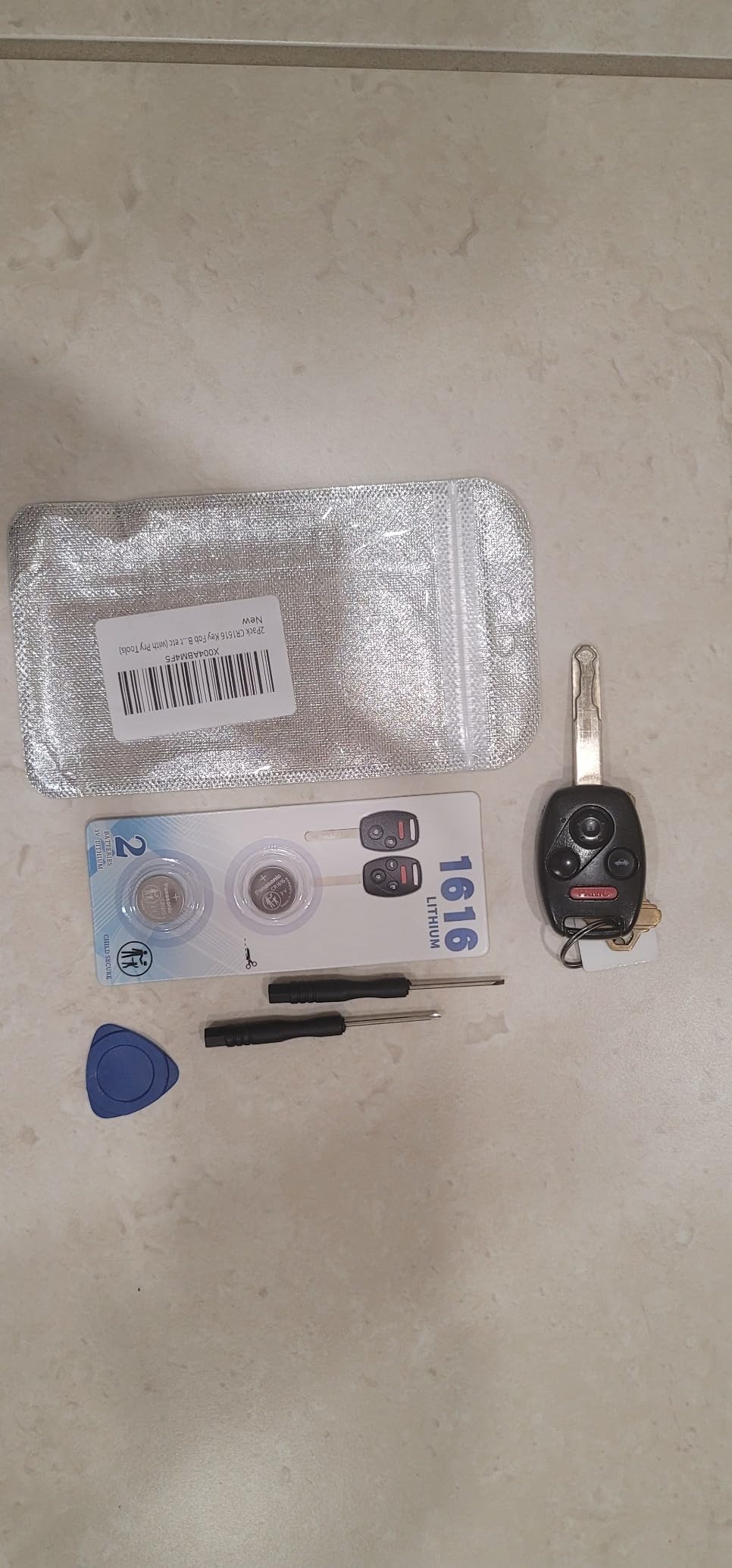 Key Fob Battery Replacement for Honda Key CR1616 (Pack of 2) customer photo 1