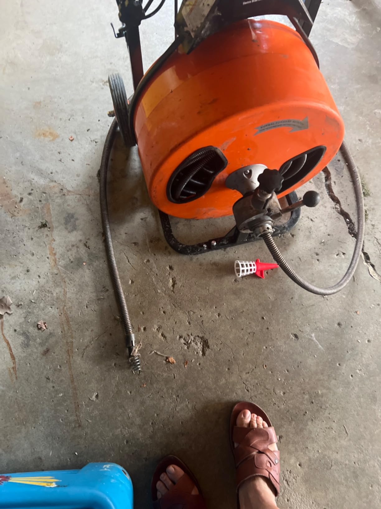 VEVOR Drain Cleaner Machine 100FT x 3/4 Inch Auto Feed Sewer Snake Auger customer photo 2