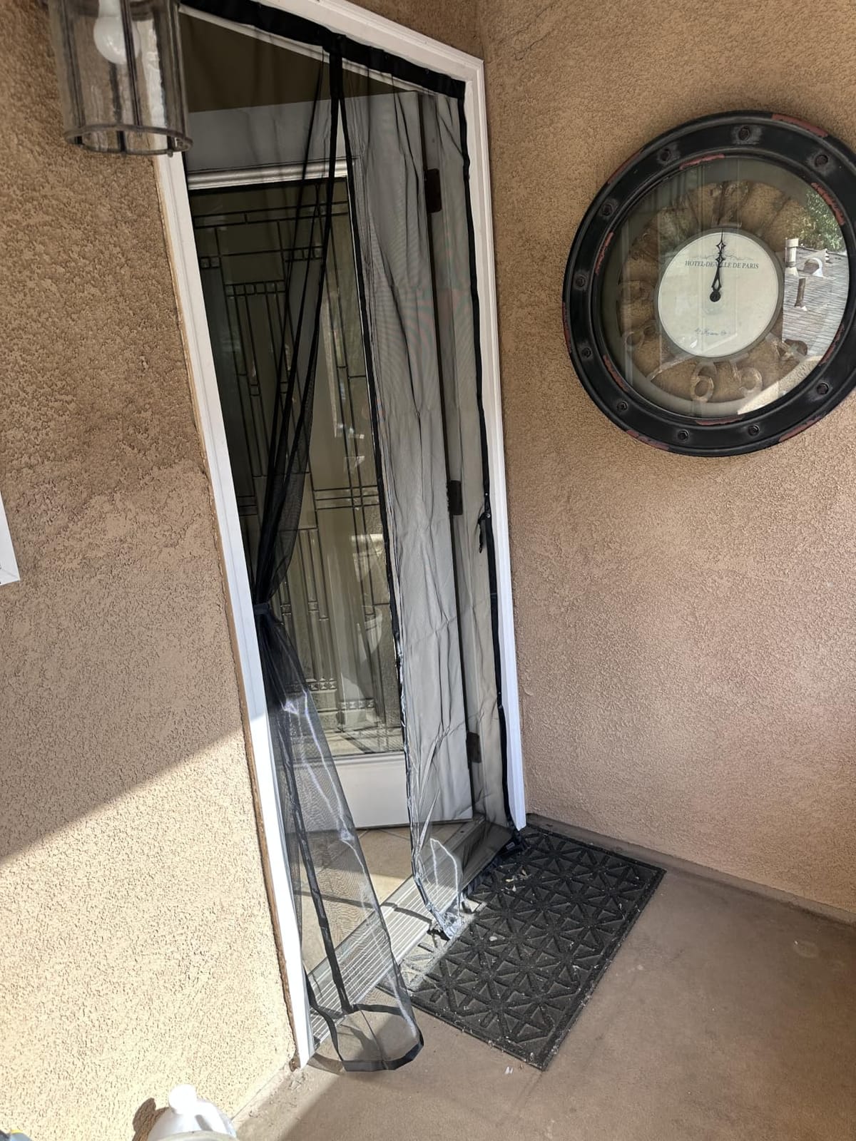AUGO Magnetic Screen Door - Self Sealing, Heavy Duty, Hands Free Mesh Partition Keeps Bugs Out - Pet and Kid Friendly - Patent Pending Keep Open Feature - 38 Inch x 81 Inch customer photo 1
