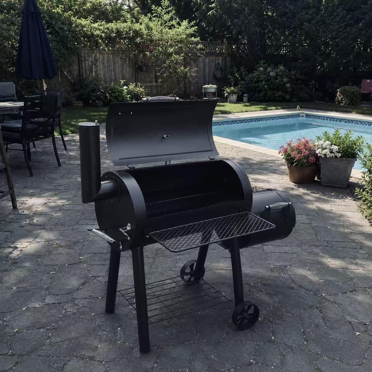 Captiva Designs Vertical Charcoal Smoker Grill Extra Large Barbecue Grill customer photo 1