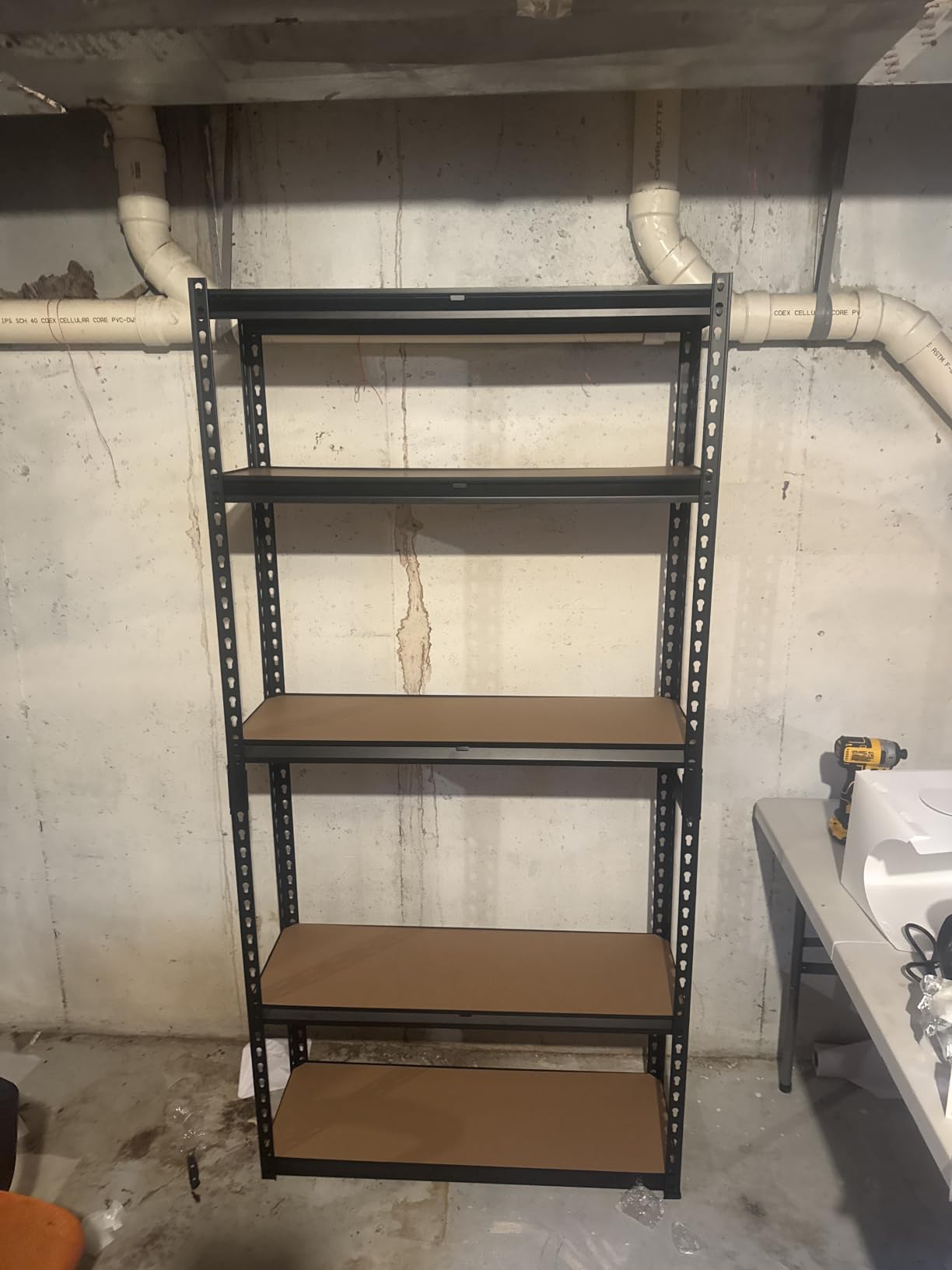 REIBII 2400 Lbs Garage Shelving for Basement, Adjustable Shelving Unit customer photo 1