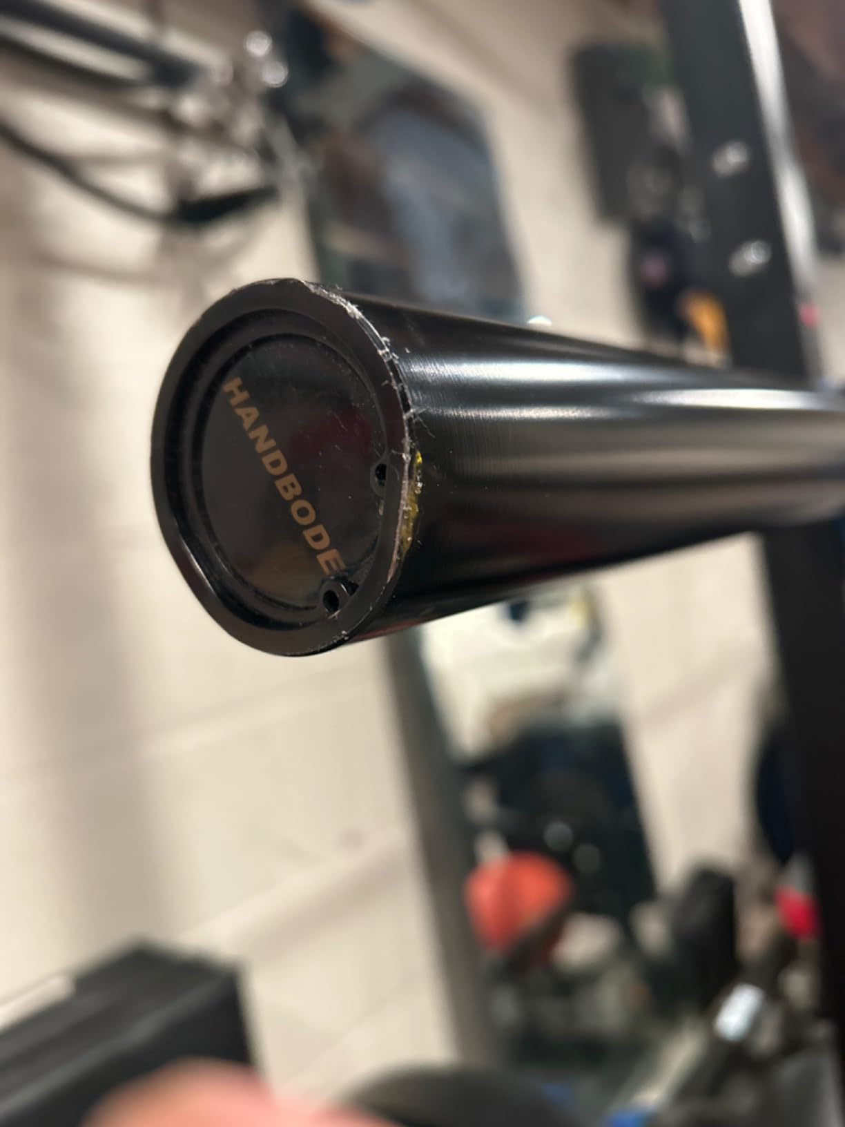 HANDBODE 7 ft Olympic Barbell, 45 lb Weight Bar, 2-Inch Sleeves customer photo 1