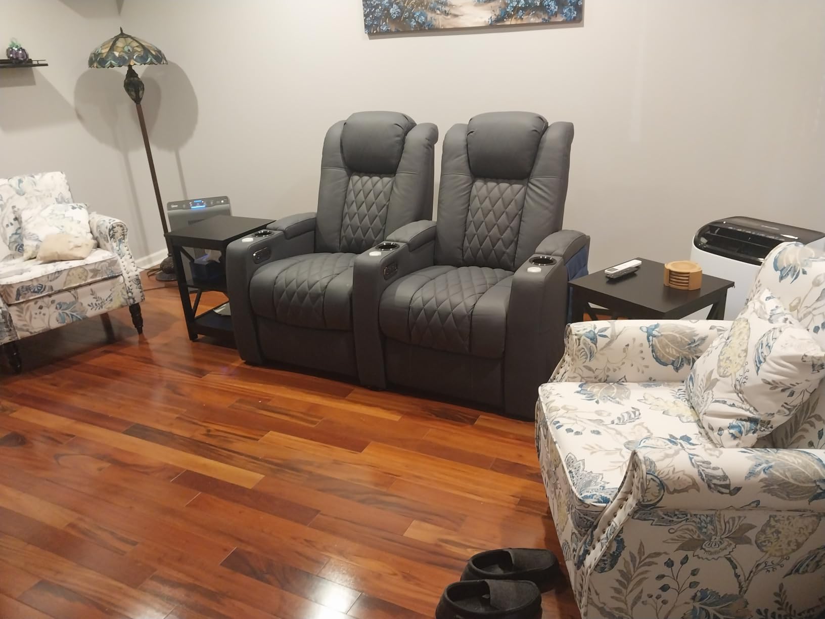 comfiroom Top-Grain Leather Home Theater Seating, Dual-Motor Power Recliner customer photo 2