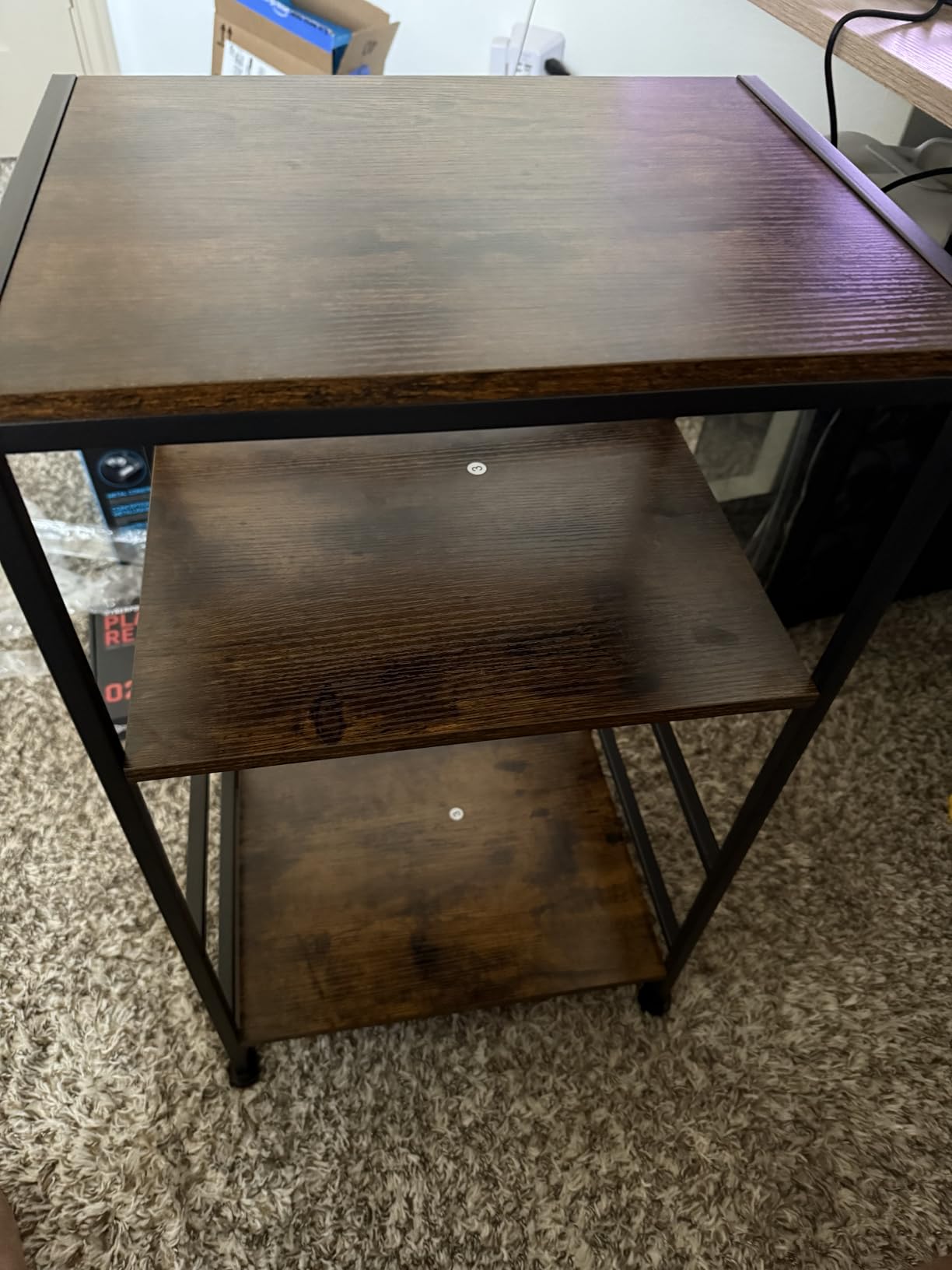 3-Tier Record Player Stand, with Storage, 28