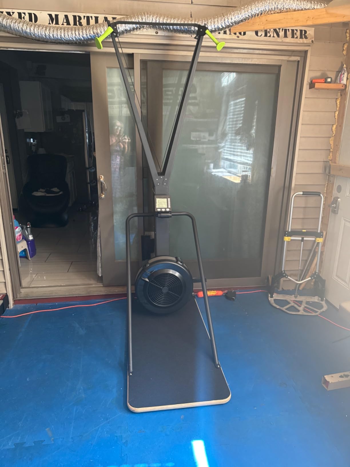 Ski Exercise Machine, GMWD Ski Equipment Indoor Aerobic Wind Resistance Machine, Indoor Strength Training Home Gym Equipment customer photo 1