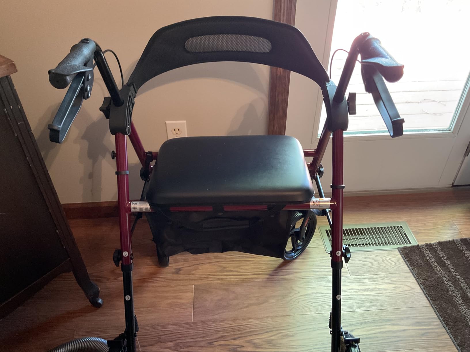HOMLAND Foldable Rollator Walker with Seat for Seniors, 16