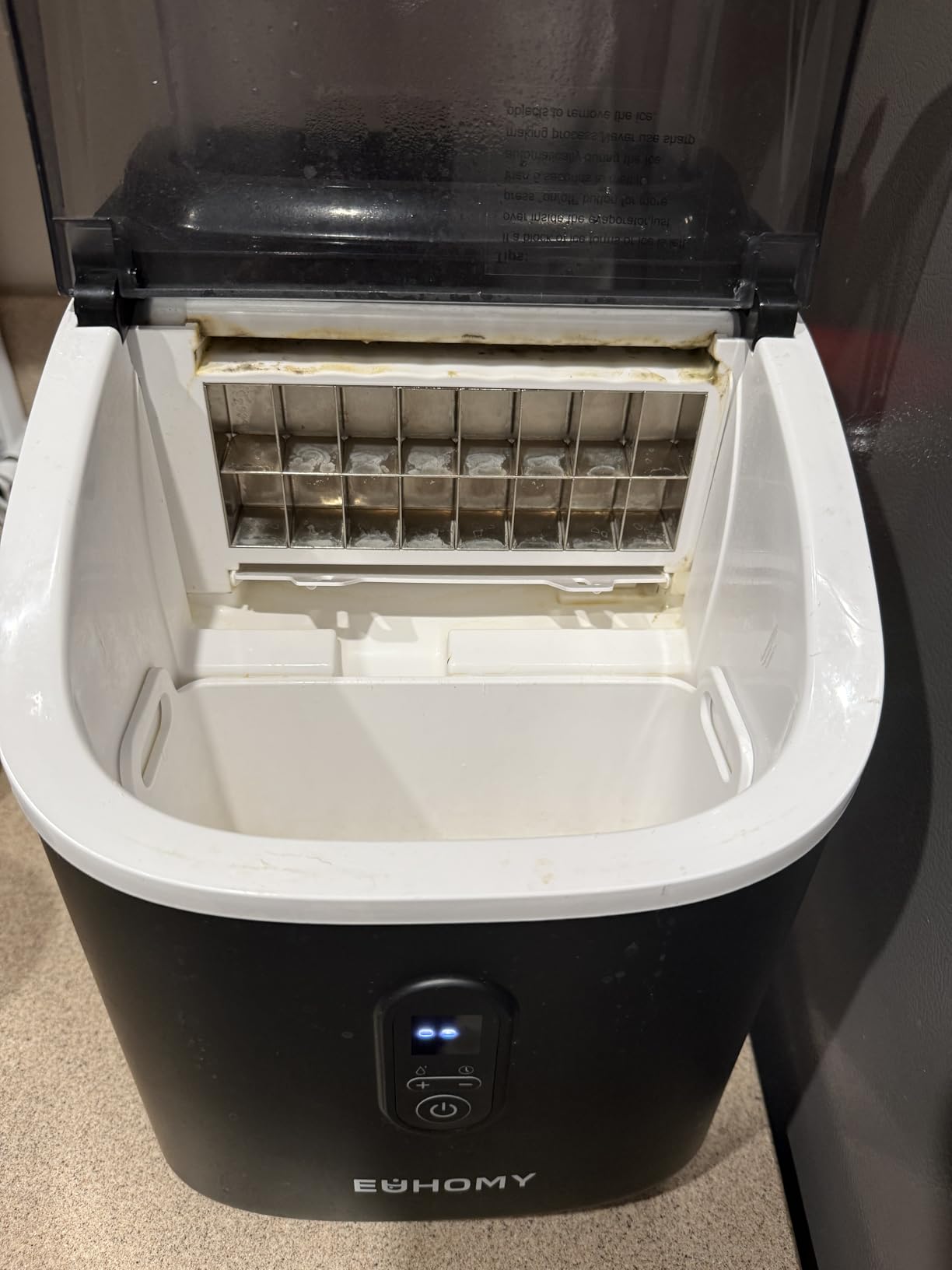 EUHOMY Clear Ice Cube Maker Countertop with 1.5L Top Tank, 34Lbs/Day customer photo 2