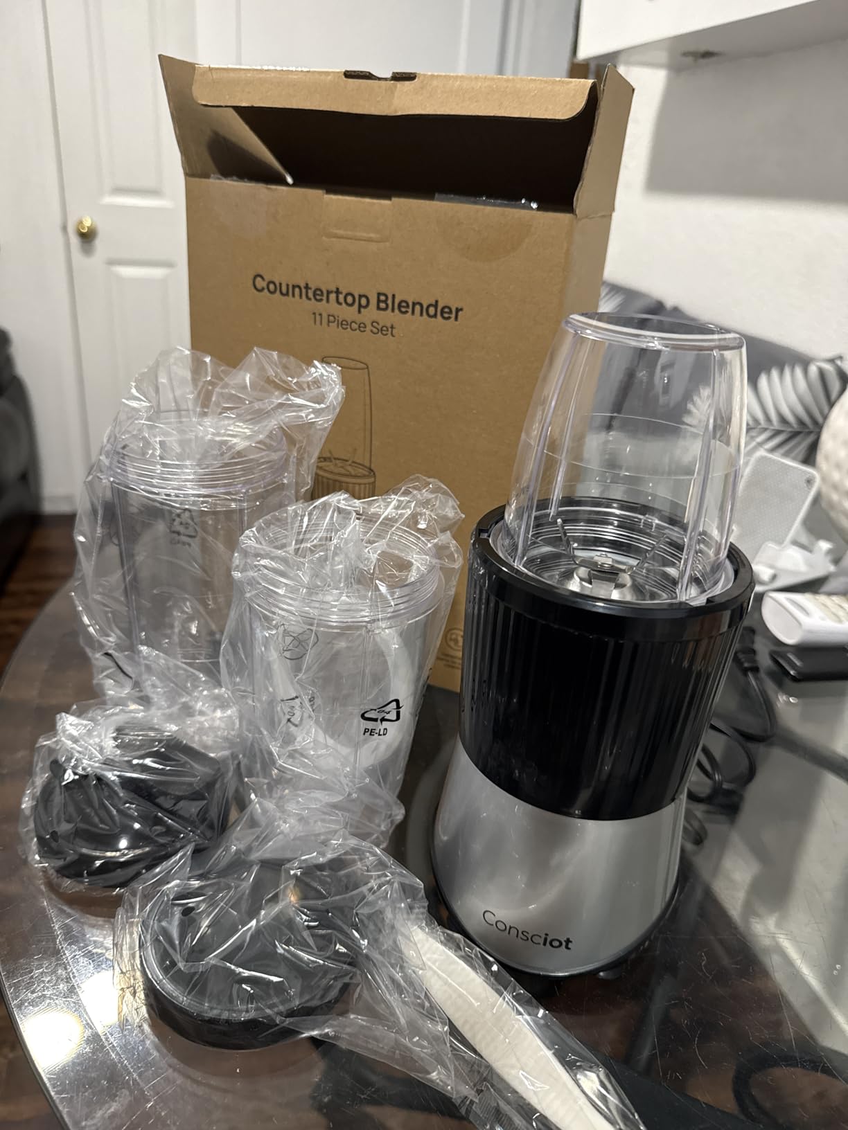 Consciot 11-Piece Blender for Kitchen and Personal Size, 900 Peak Watts customer photo 1