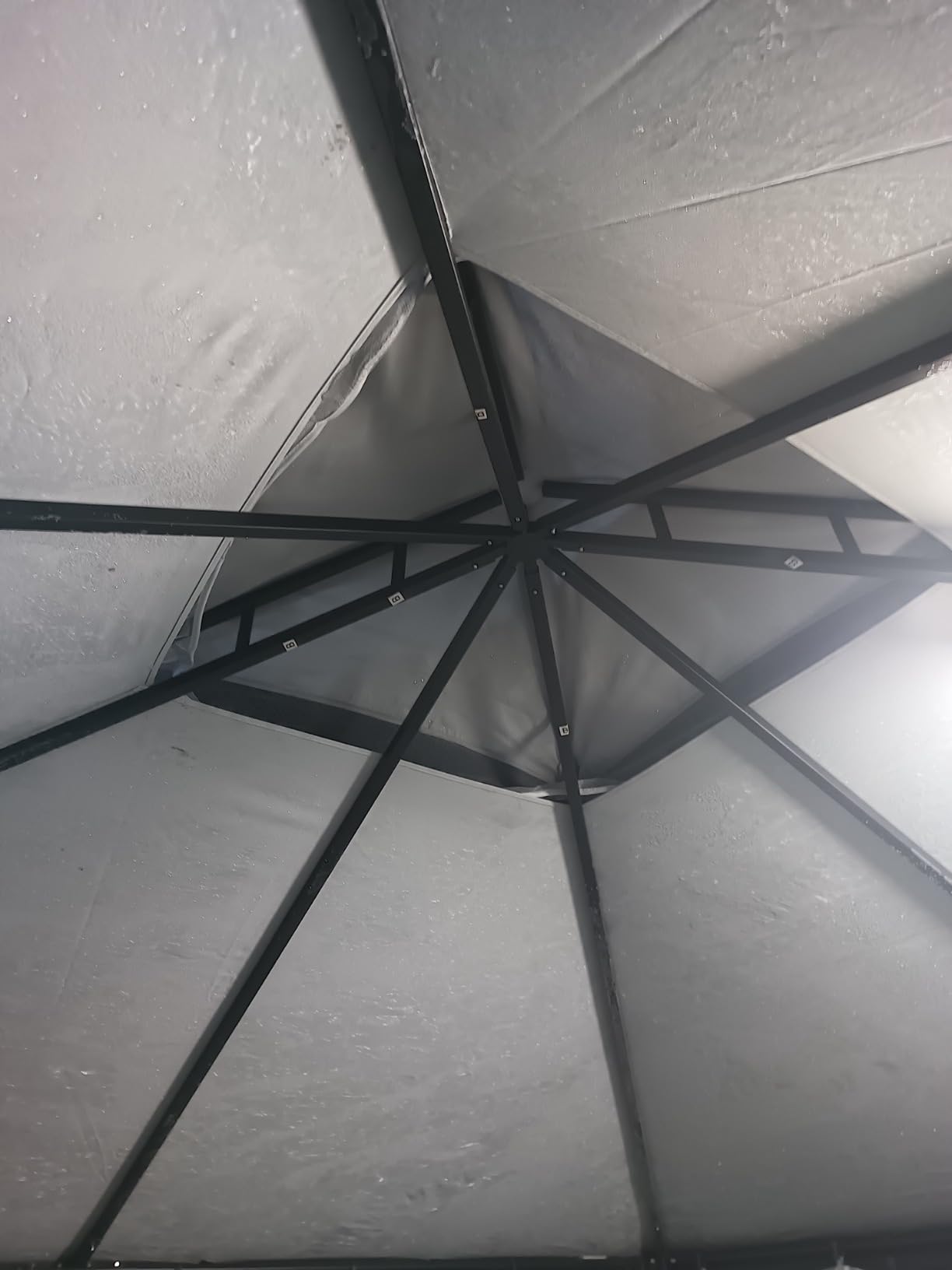 Sannwsg Outdoor Patio Gazebo 10x10 FT, Soft Top Gazebo Canopy with Double Roof, Square Metal Frame, Mosquito Netting & Privacy Curtains, for Backyard & Deck, Beige Netting customer photo 1