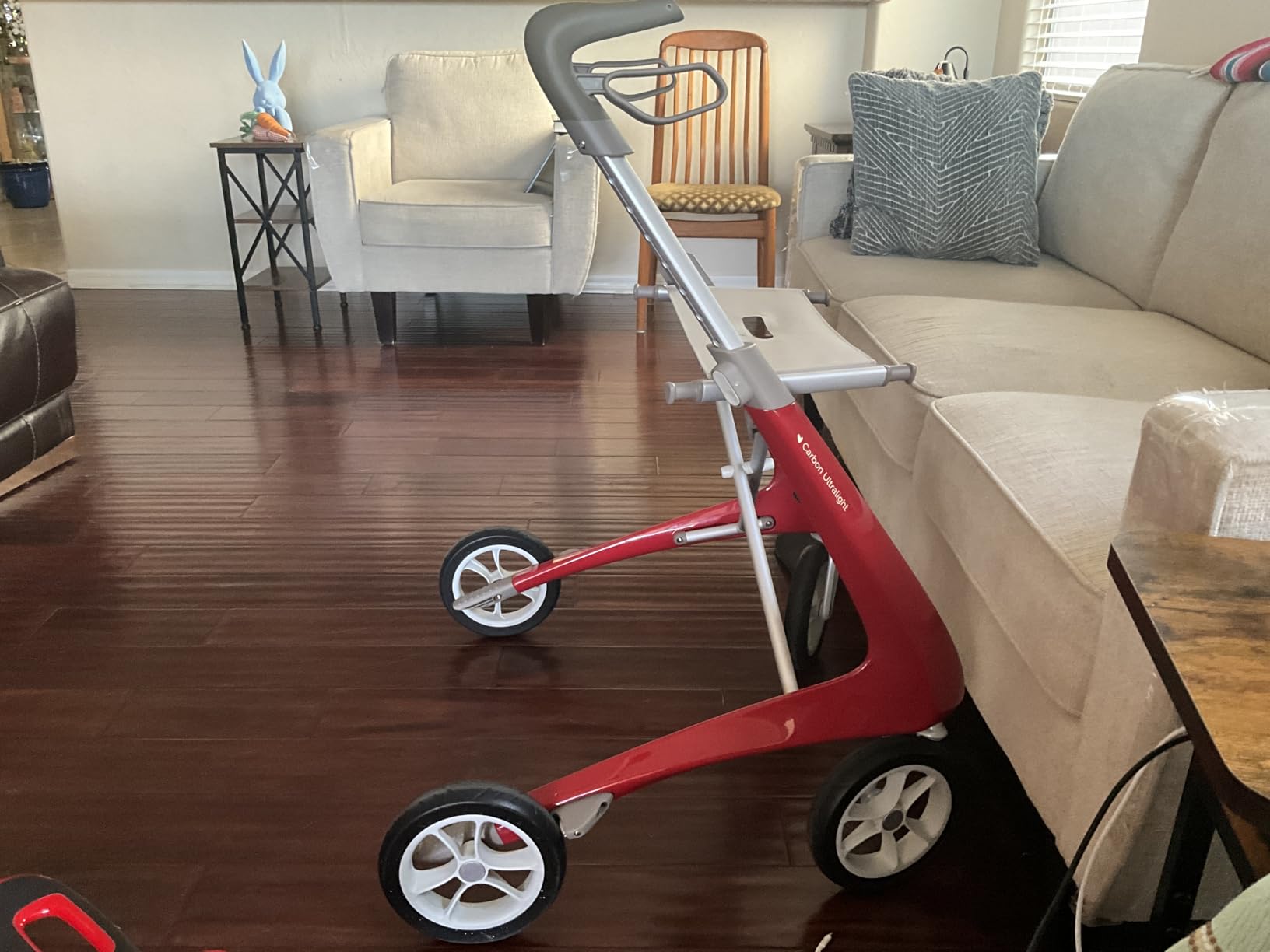 byACRE Carbon Ultralight Rollator Walker, 10.6 lbs, Champagne Gold, Regular customer photo 1