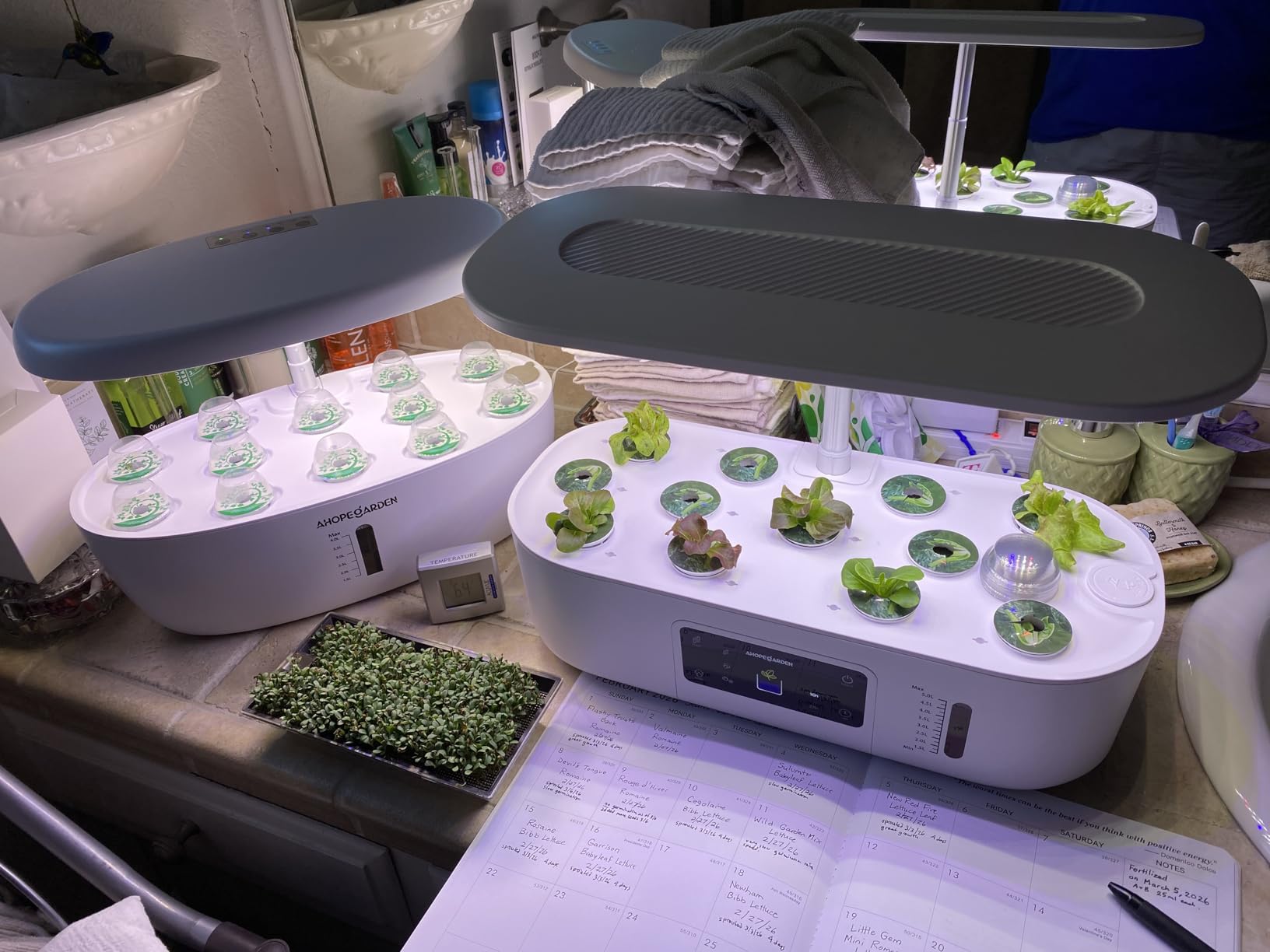 Ahopegarden Hydroponics Growing System Kit: 12 Pods with LCD Control Panel customer photo 2