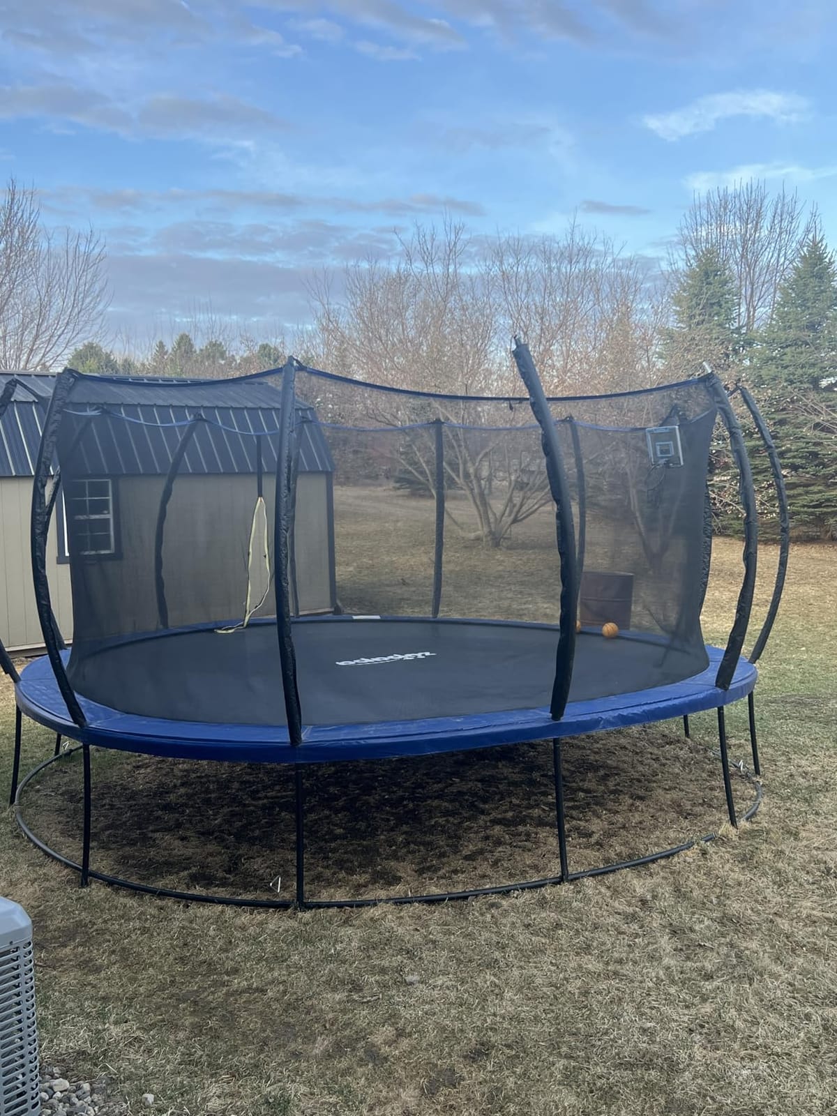 Zupapa 1800LBS Capacity Double Frame Trampoline 16 15 14 12FT No-Gap Safety Design Curved Poles & Basketball Hoop 10-Year Quality Assurance Perfect for Kids & Family Outdoor Fun customer photo 1
