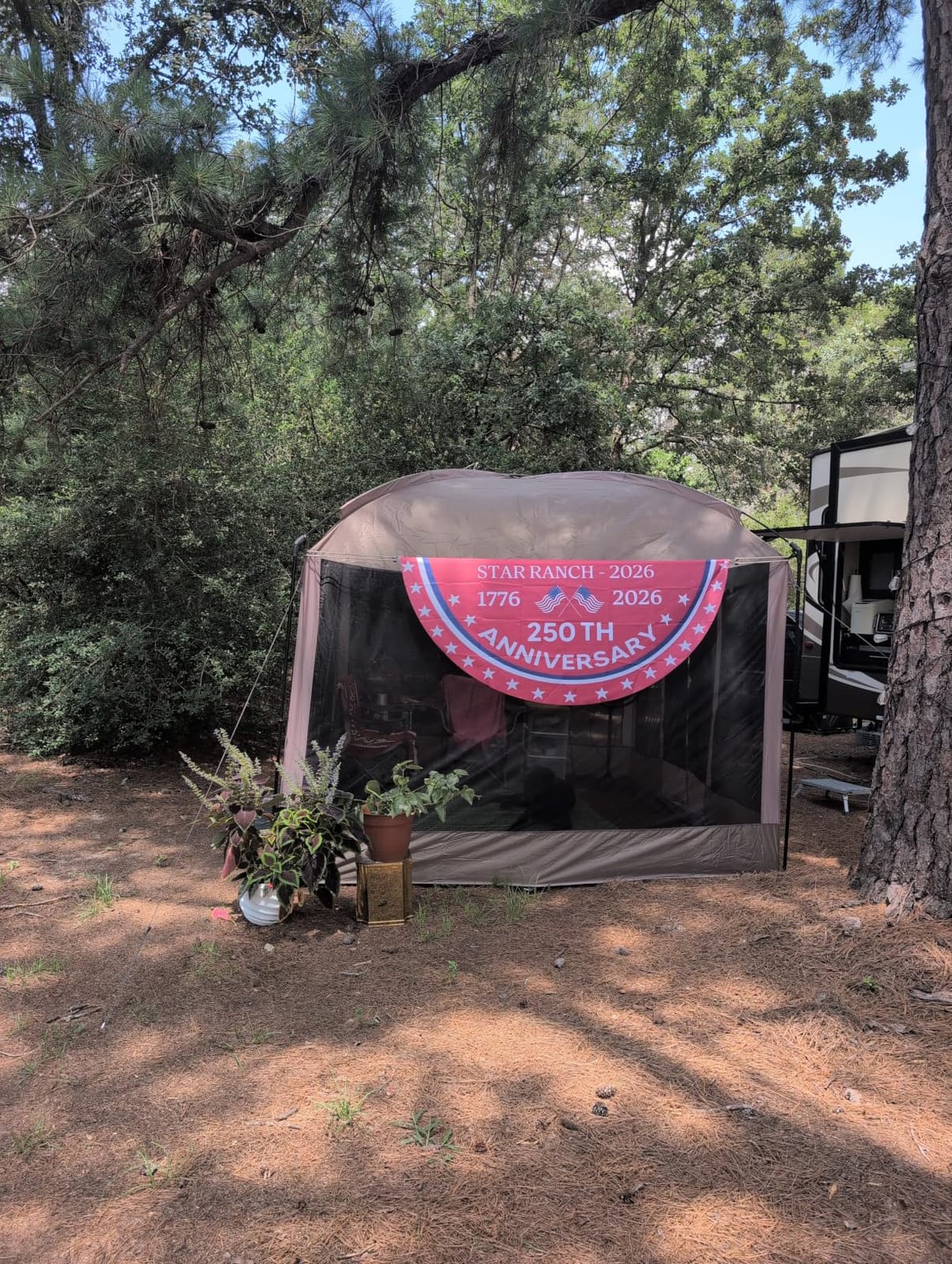 EVER ADVANCED Magnetic Screen House Room 11x9ft, Hands-Free Entry,Screenhouse with Sun Protection for Camping&Picnic, 11x9ftCamping Tent Canopy Shelter with Mesh, Brown customer photo 2