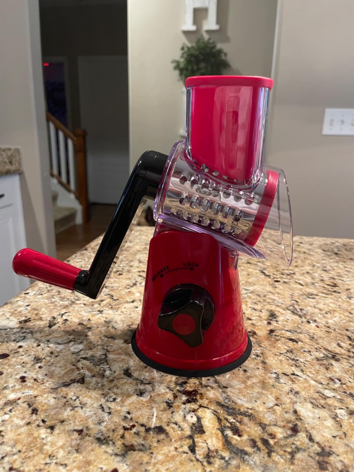 GDL Cheese Grater Hand Crank, Rotary Cheese shredder, Vegetable Slicer customer photo 1