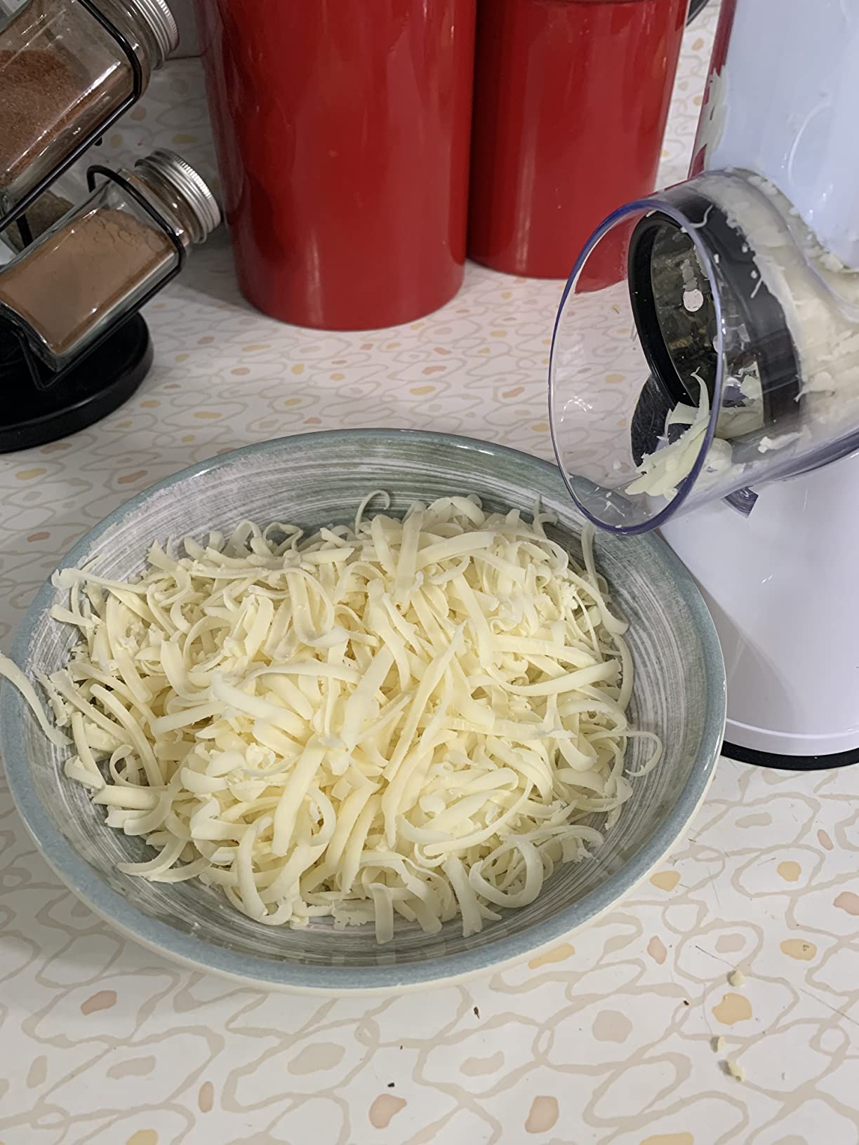 GDL Cheese Grater Hand Crank, Rotary Cheese shredder, Vegetable Slicer customer photo 2
