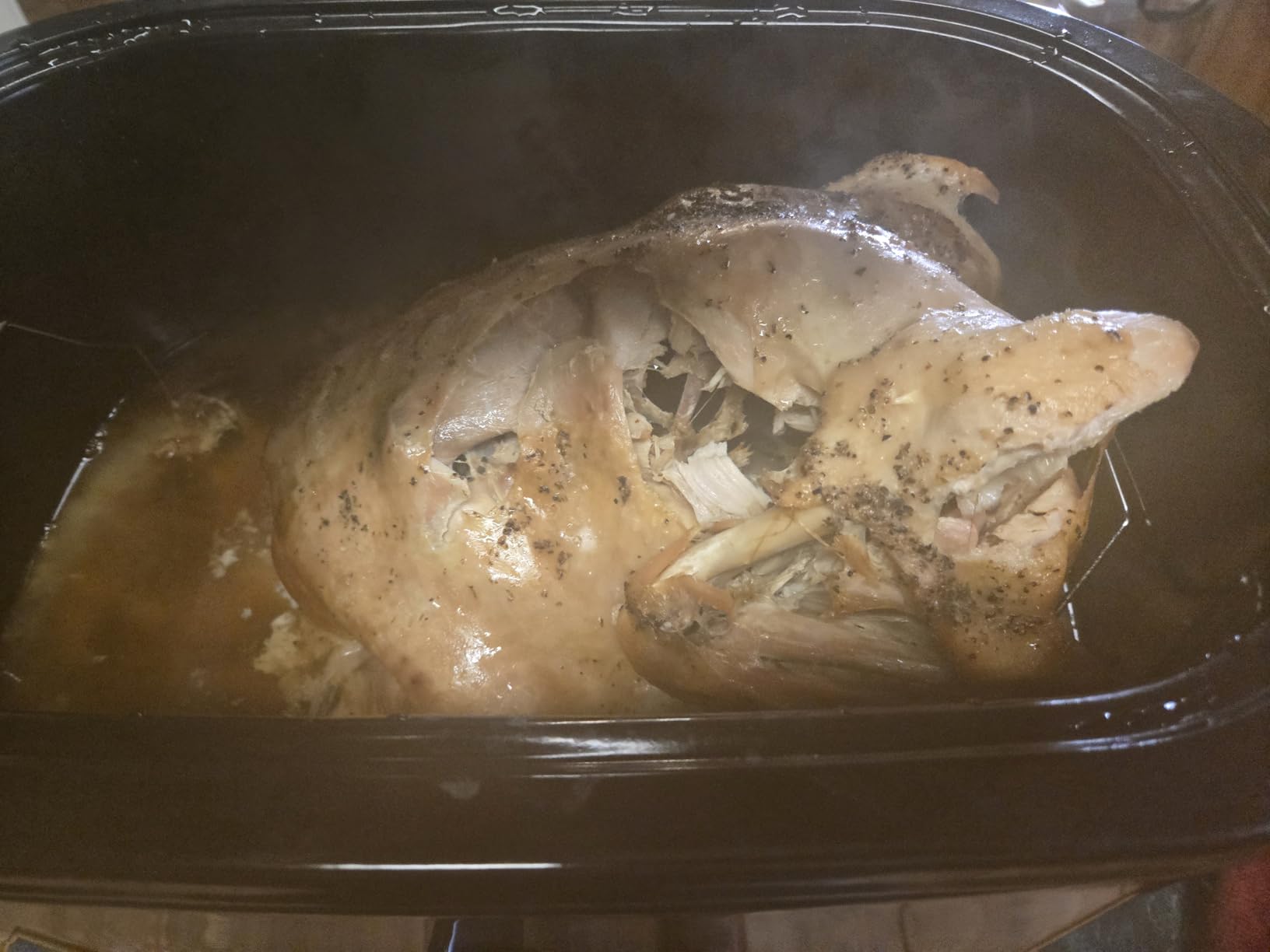 28 Quart Electric Roaster Oven with Visible & Self-Basting Lid, Large Turkey Roaster with Defrost Warm Function, Adjustable Temperature, Removable Pan Rack, Stainless Steel, Silver customer photo 1