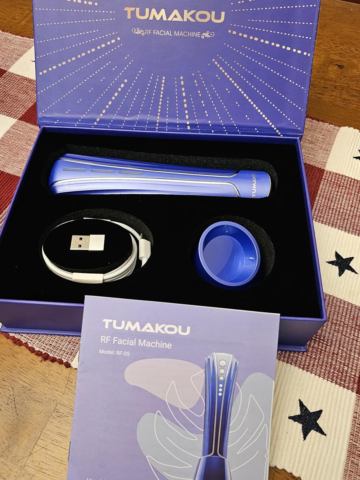 RF Radio Frequency Facial Device - LED Red Light Therapy Device for Face Skin Care Home Use customer photo 1