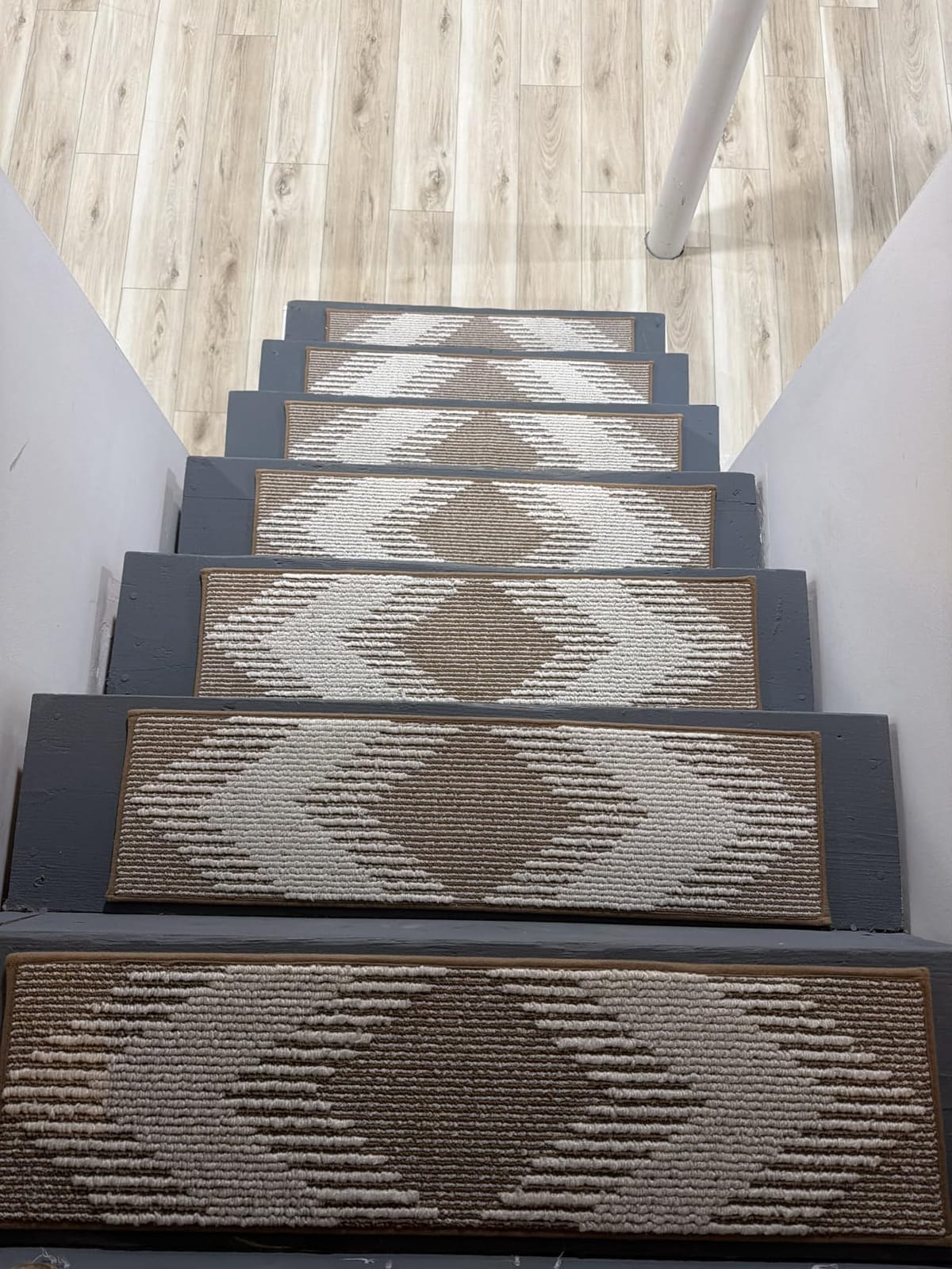 PADOOR 15PC Stair-Treads Non Slip, 3D Peel and Stick Stair Treads for Wooden Steps Indoor, Stair-Carpet Treads Washable Reusable Adhesive Stair-Runner Rugs for Kids and Dogs 8
