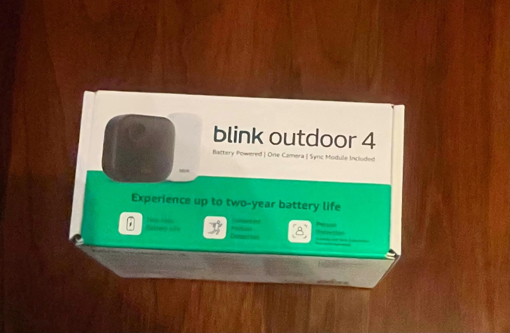 Blink Outdoor 4 – Wireless smart security camera, two-year battery life, 1080p HD day and infrared night live view, two-way talk. Sync Module Core included – 3 camera system customer photo 1