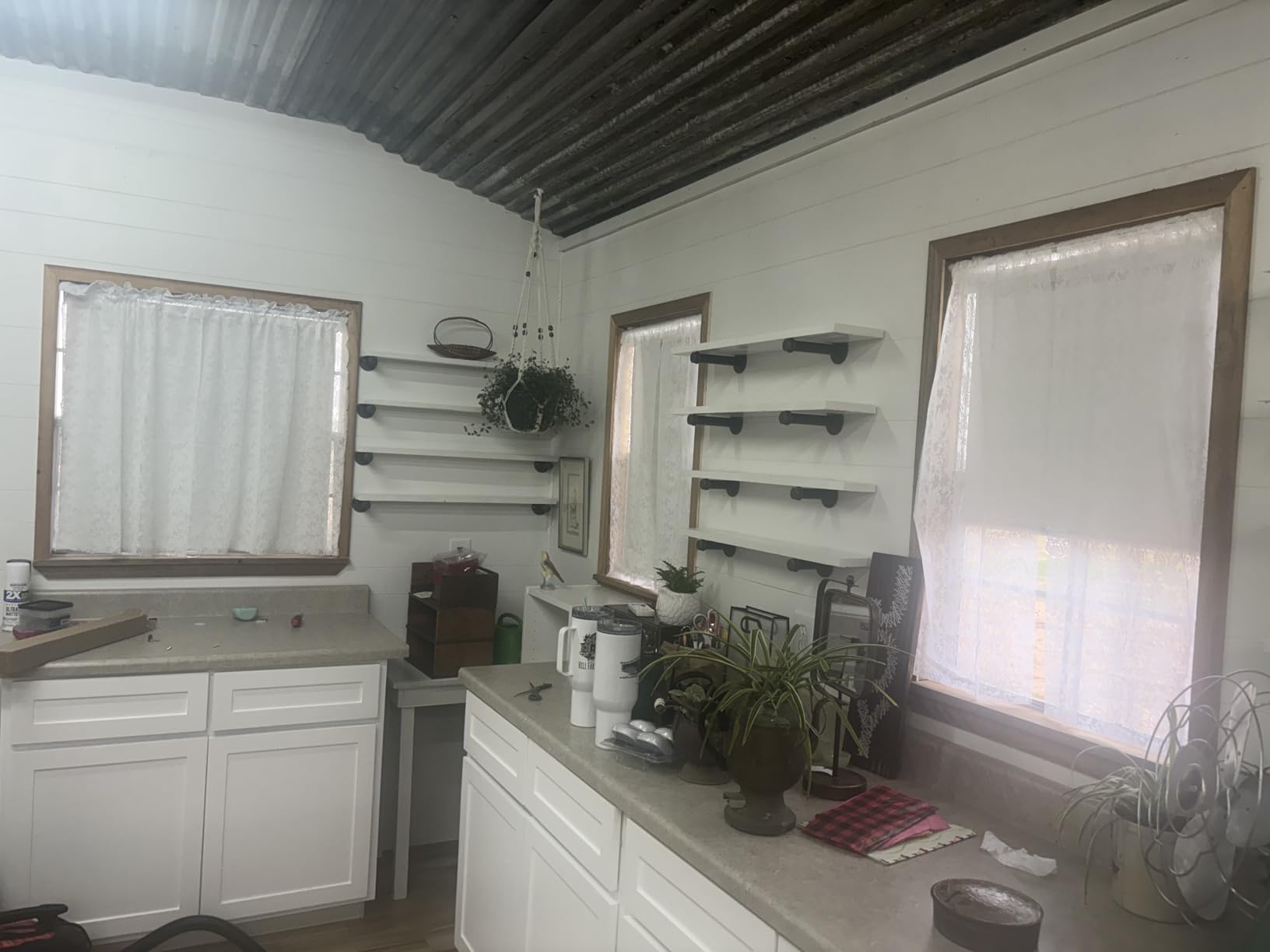ChrisDowa Blackout Roller Shades Pull Down, Cordless Window Blinds for Home customer photo 1