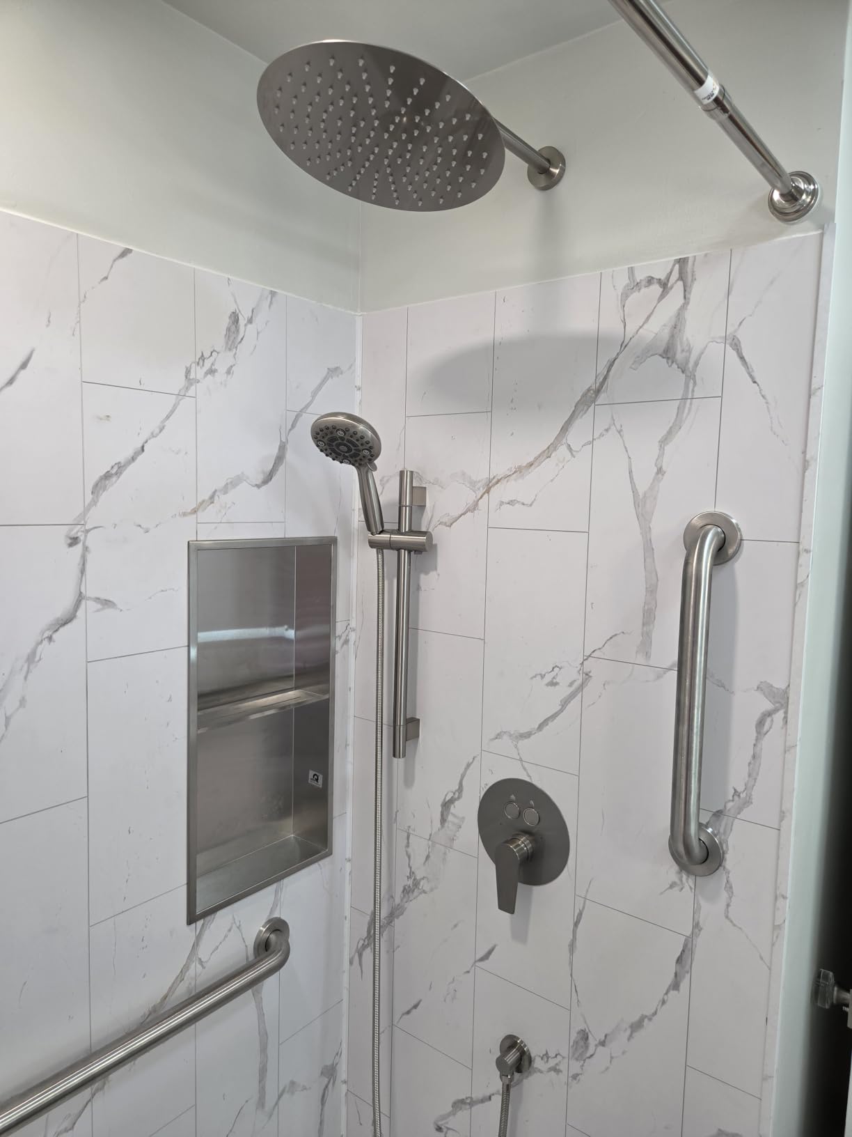 Palisade Vinyl Shower Surround Kit 78in x 60in x 36in, Urban Quarry customer photo 2