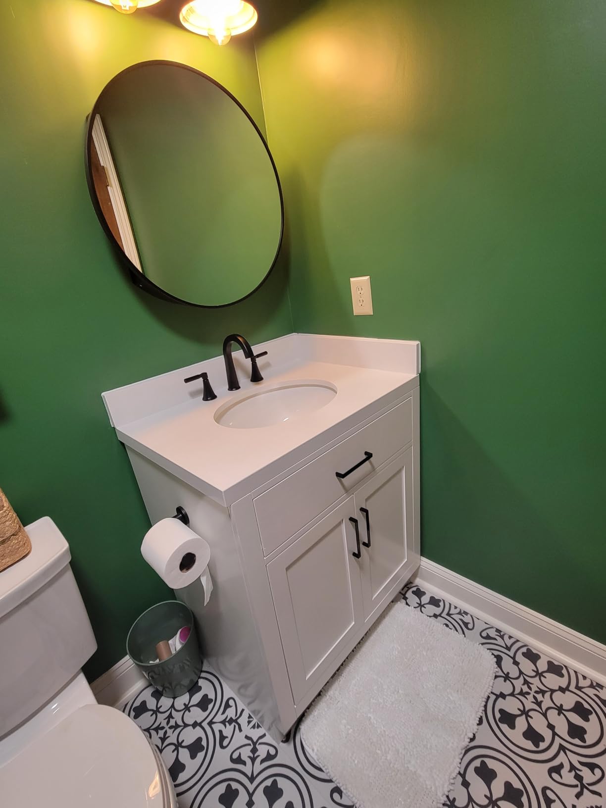 ARIEL Hepburn 66-inch Bathroom Vanity with Sink,Solid Wood, 1.5-inch Carrara White Quartz Countertop & Backsplash, Double Oval Porcelain Sink, 4 Soft Closing Doors, 6 Dovetail Drawers, White Oak customer photo 1