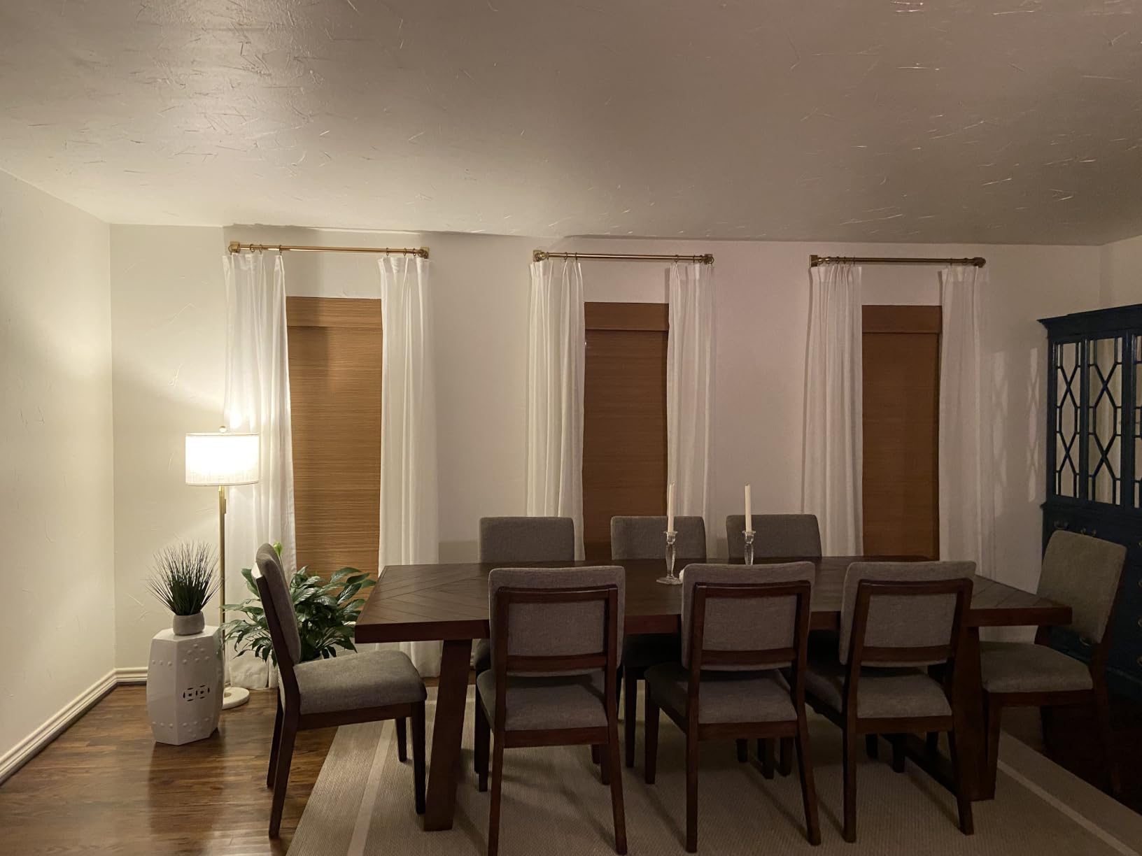 Cordless Woven Wood Roman Shades, Sizes 20 to 72 Wide and 24 to 72 High, Eastfield Teak (Click Customize Now) customer photo 2