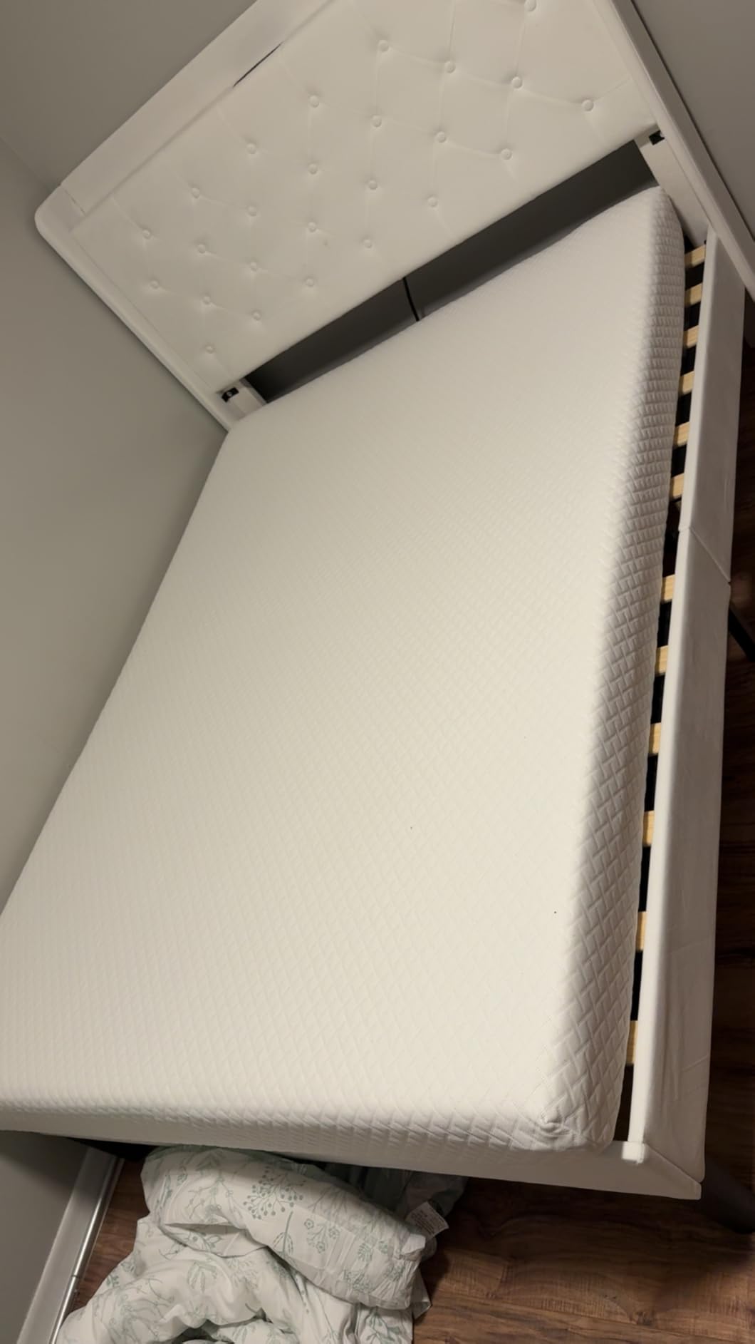 EGOHOME 10 Inch Queen Mattress, Memory Foam Mattress in a Box with Cooling Green Tea Gel, Relieve Pressure with Medium Firm Support, CertiPUR-US Certified, 80''L x 60''W, White customer photo 2
