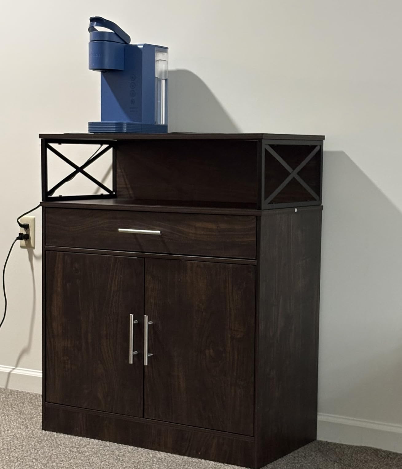 Shintenchi Farmhouse Storage Cabinets, Kitchen Barn Door Cabinet customer photo 2