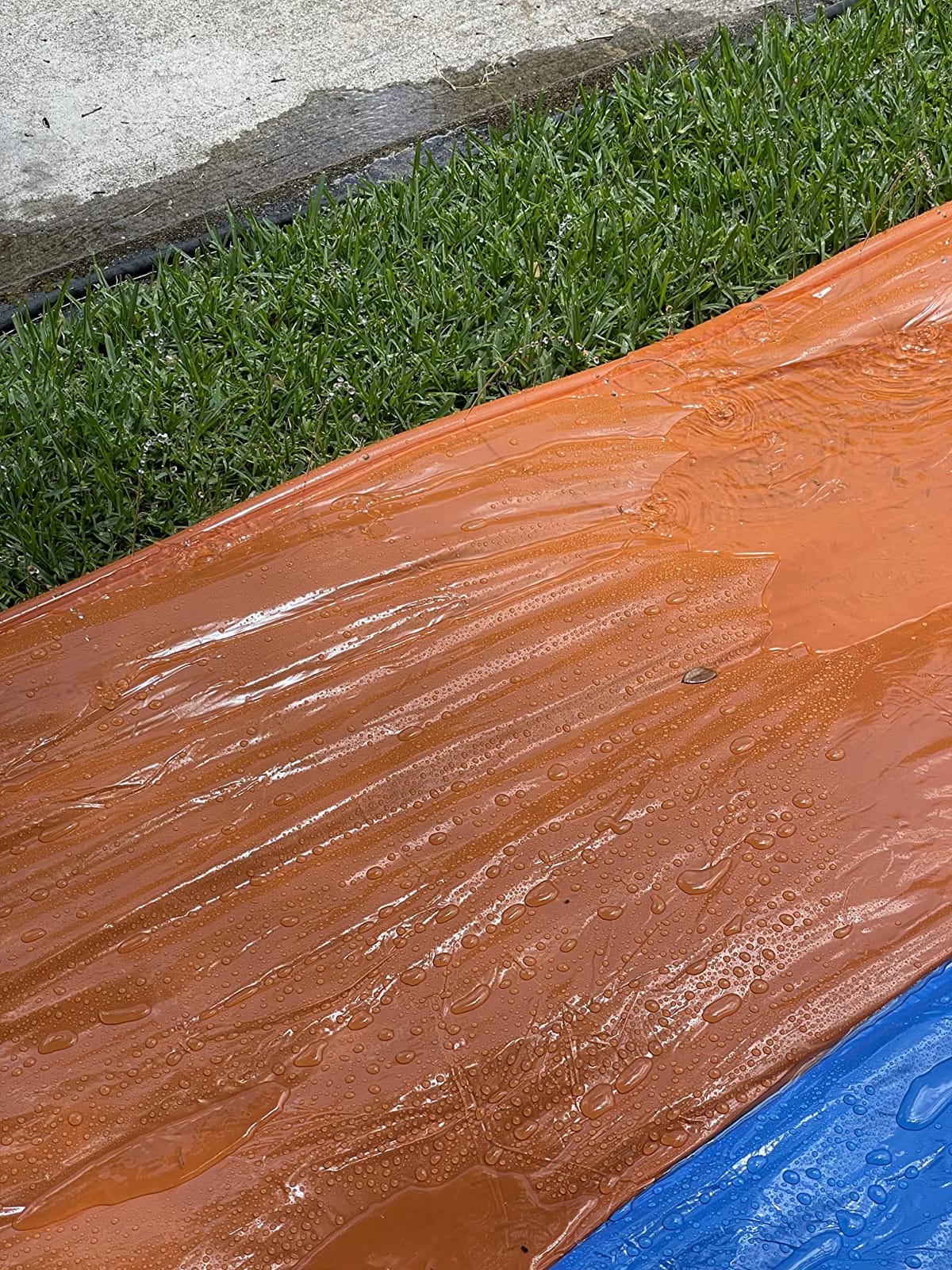JOYIN 32.5FT Water Slide and 2 Inflatable Boards, Extra Long Heavy Duty Double Lawn Waterslide with Sprinkler for Kids Adults Backyard Summer Water Toy Outdoor Fun, Blue, Green customer photo 2
