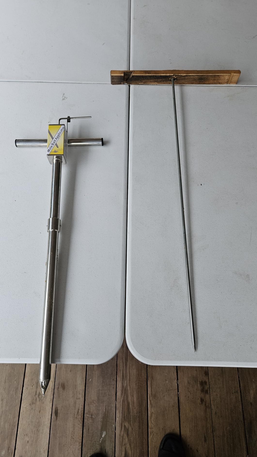 Gopher & Mole Bait Applicator, Stainless Steel Gopher/Mole/Vole Killer, Durable and Removable Gardening Pest Control Tool for Yard, Upgraded Non-Clogging Bait Outlet (Not Include Bait) customer photo 2