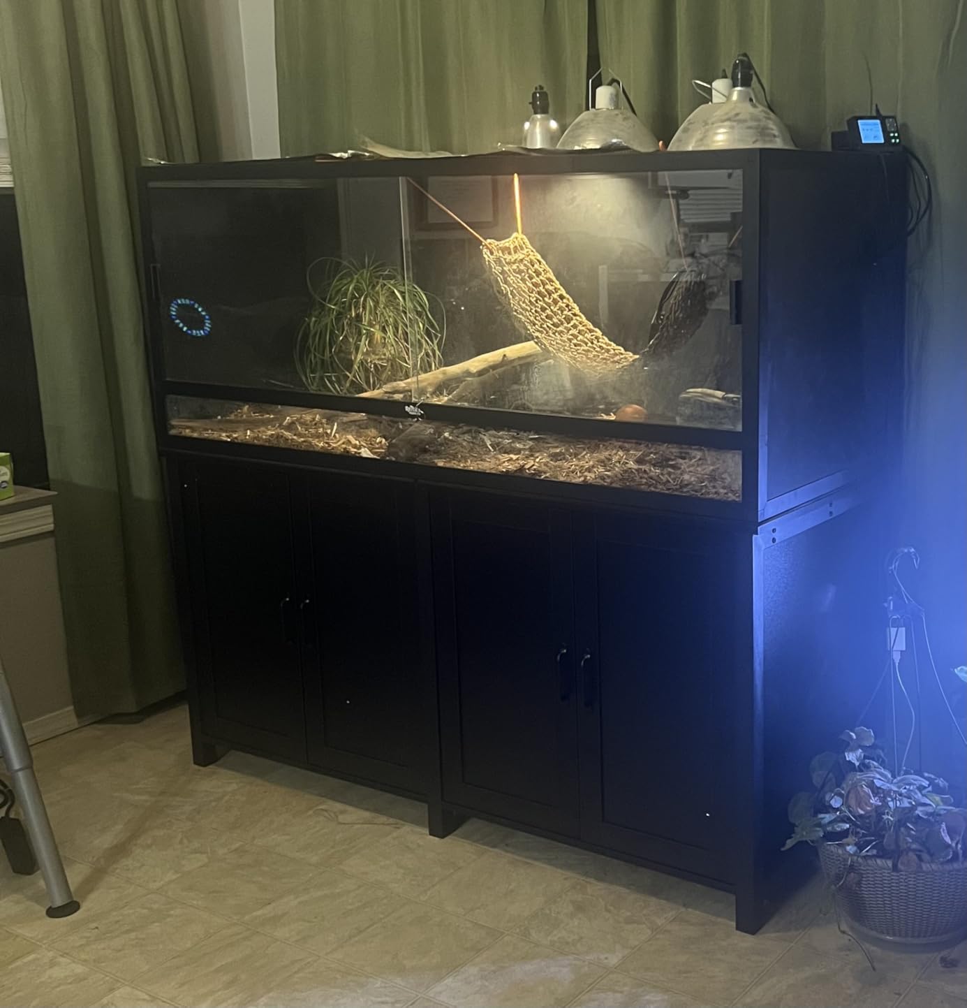GDLF 100-150 Gallon Large Fish Tank Stand,Furniture-Style Aquarium Stand customer photo 2