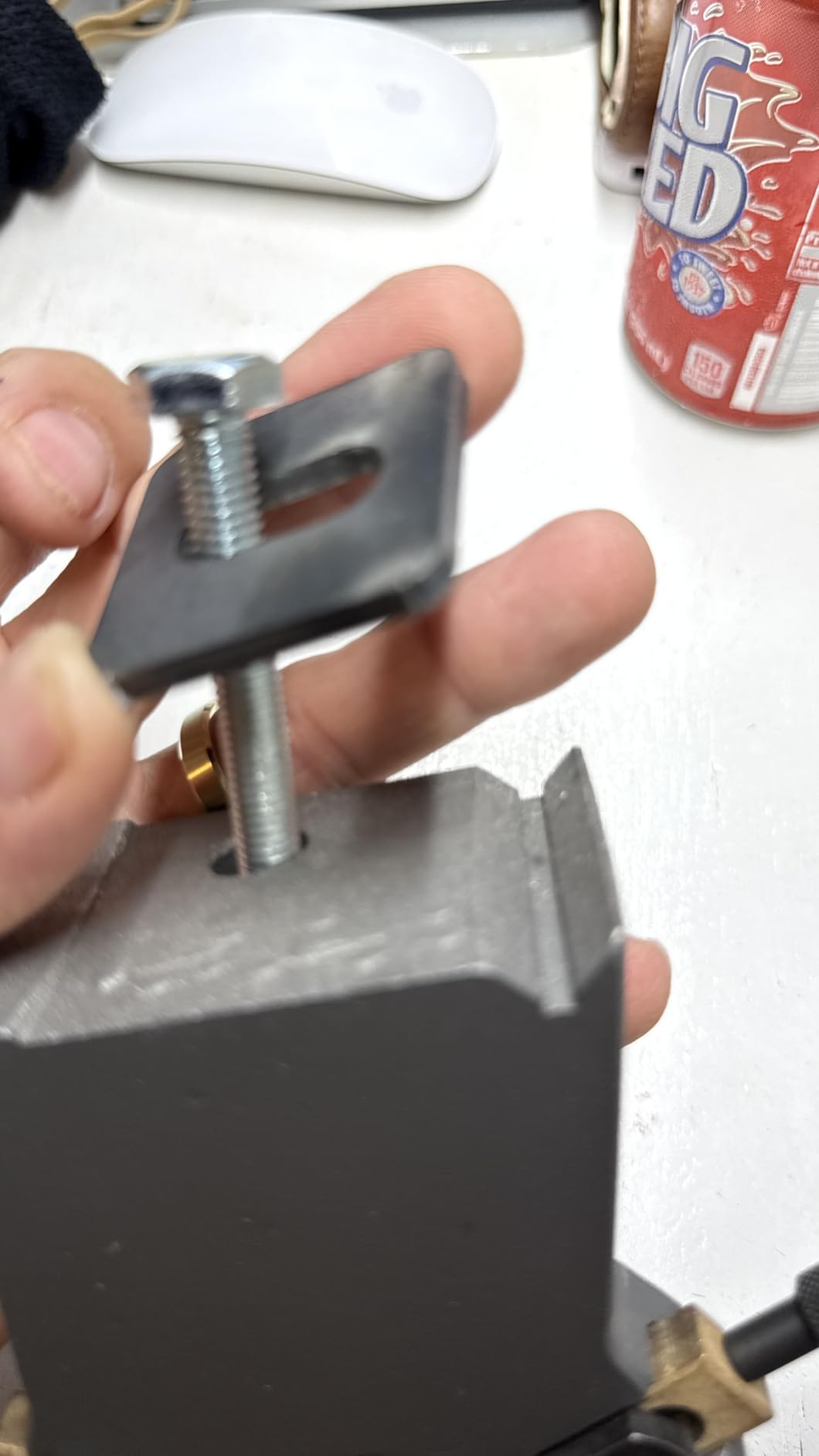 Wood Lathe Steady Rest Grey Color Metal Mini Lathe Steady Rest Stabilizer Machining Center Hole 0618 CJ18 CJ0618A 7x12 7x14 0618‑3B, Metal Lathes Wood Stabilizer Lathe Steady Rest Lathe Steady Rest customer photo 2