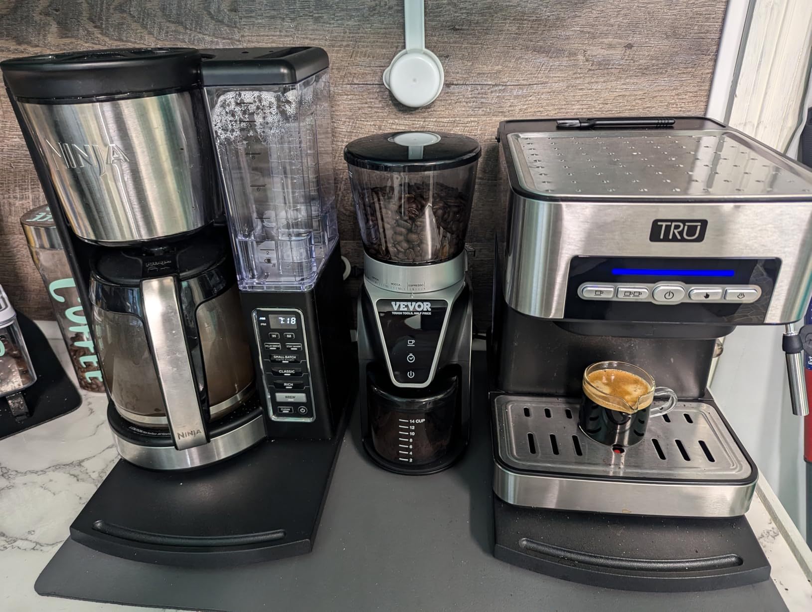 VEVOR Coffee Maker with Grinder, 10 Cup Coffee Machine, Grind and Brew Coffee Maker with 3 Brew Strength Control, Adjustable Grinding Coarseness, for Home Office Restaurant customer photo 2